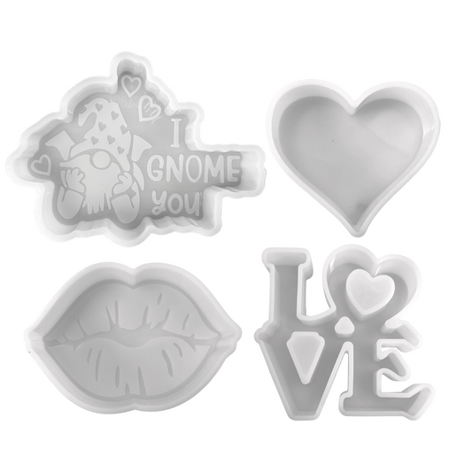 Valentine Themed Silicone Mold | 4 pk