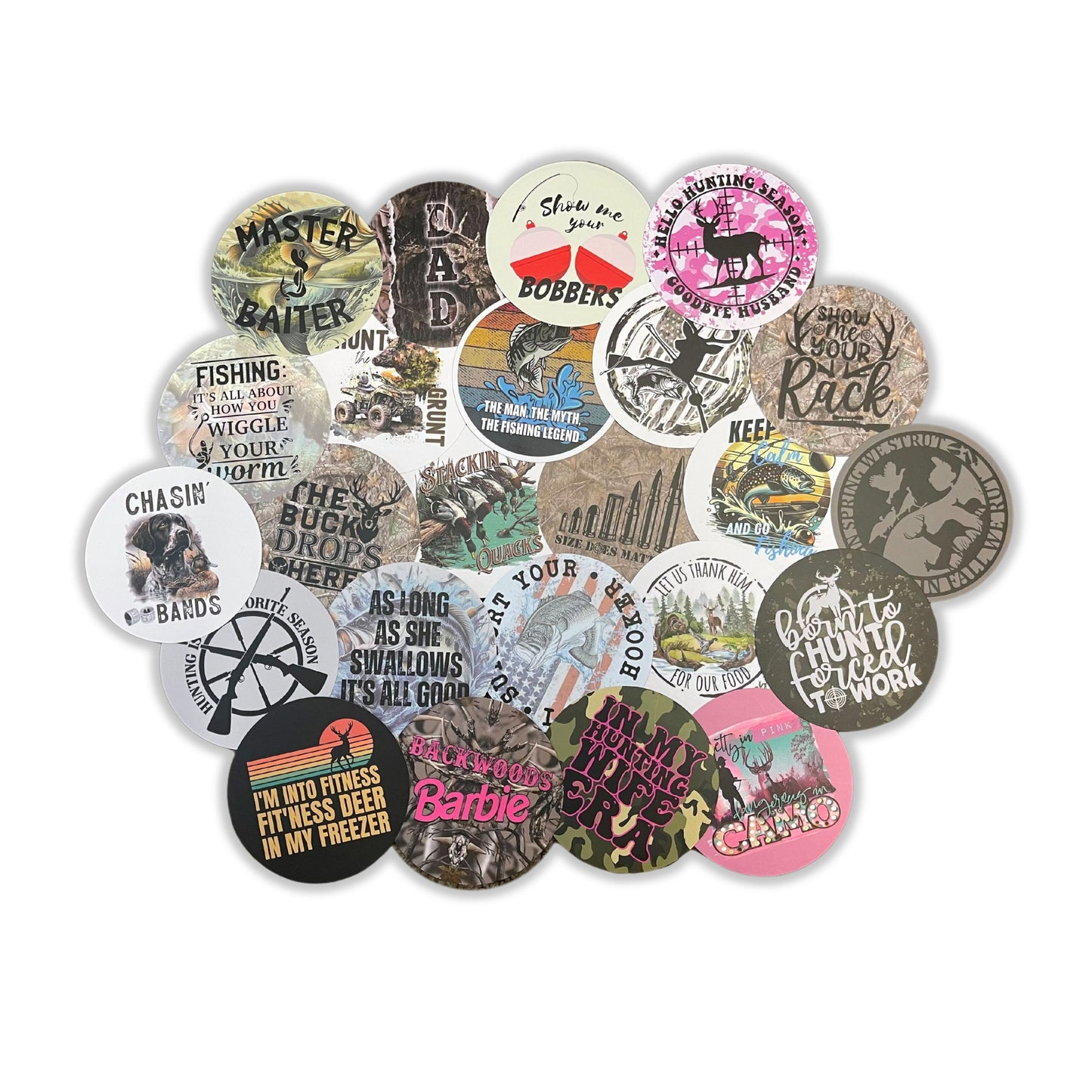 Hunting Manly Men Dad’s Father’s Day Freshie Cardstock Rounds 24 pk