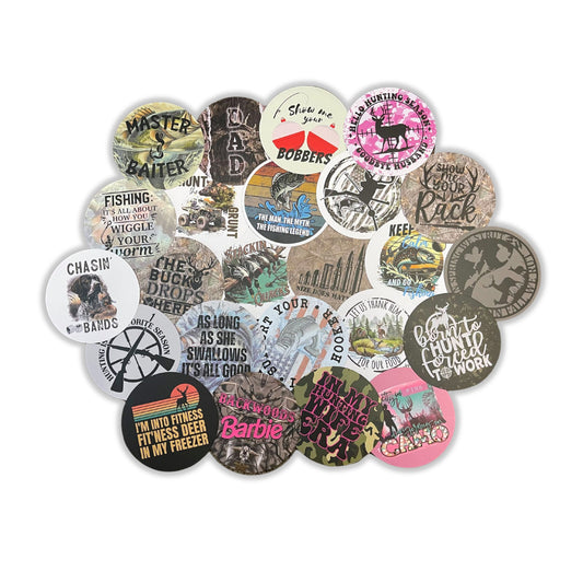 Hunting Manly Men Dad’s Father’s Day Freshie Cardstock Rounds 24 pk