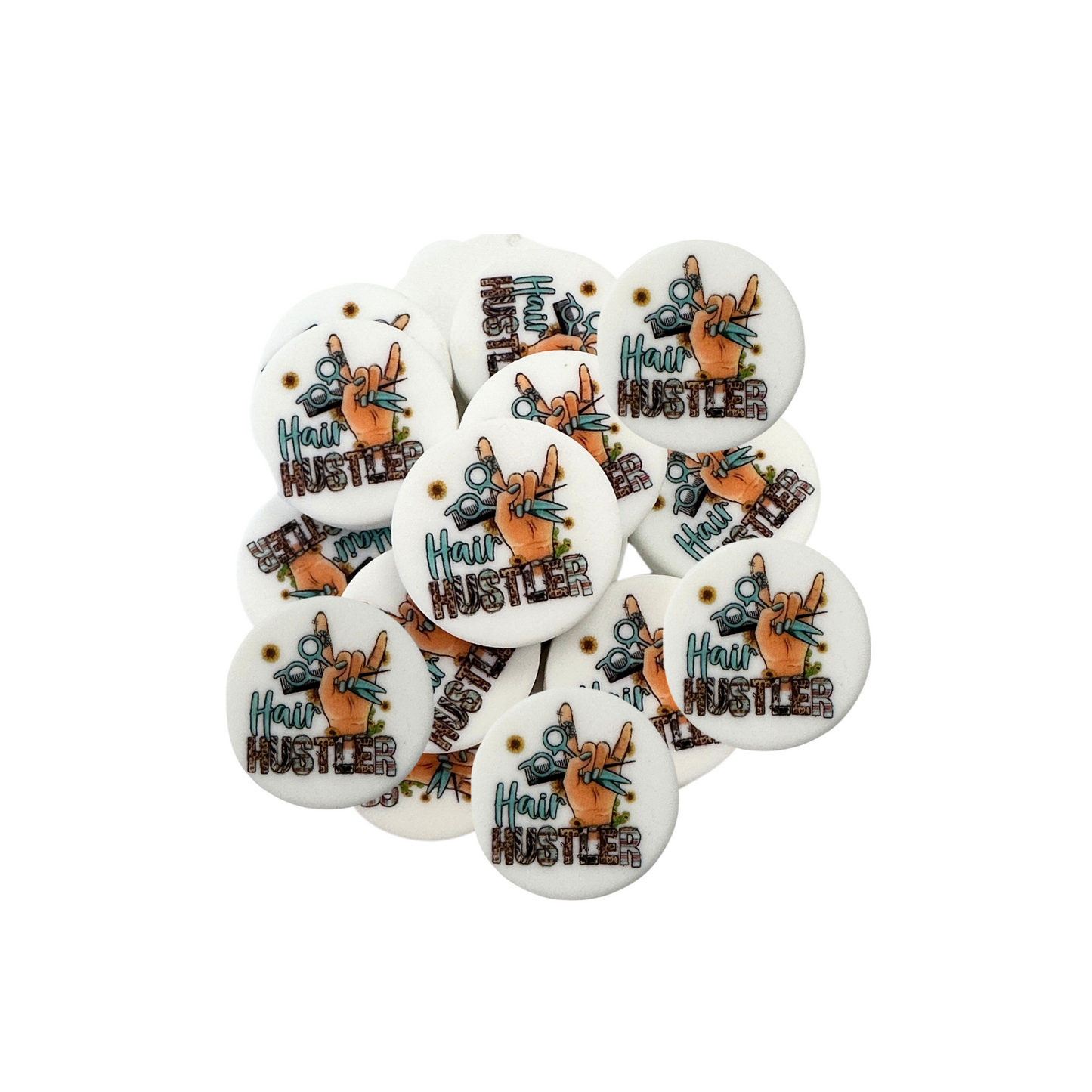 Hair Hustler Silicone Focal Bead | 12 Pack