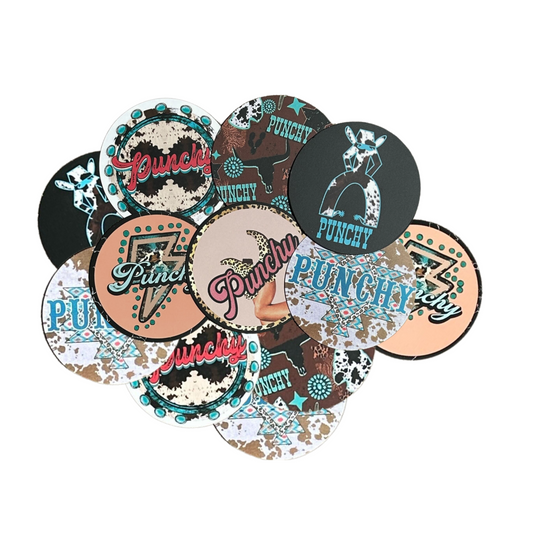 Punchy  Cardstock Cutouts Rounds | 12 pk Mixed