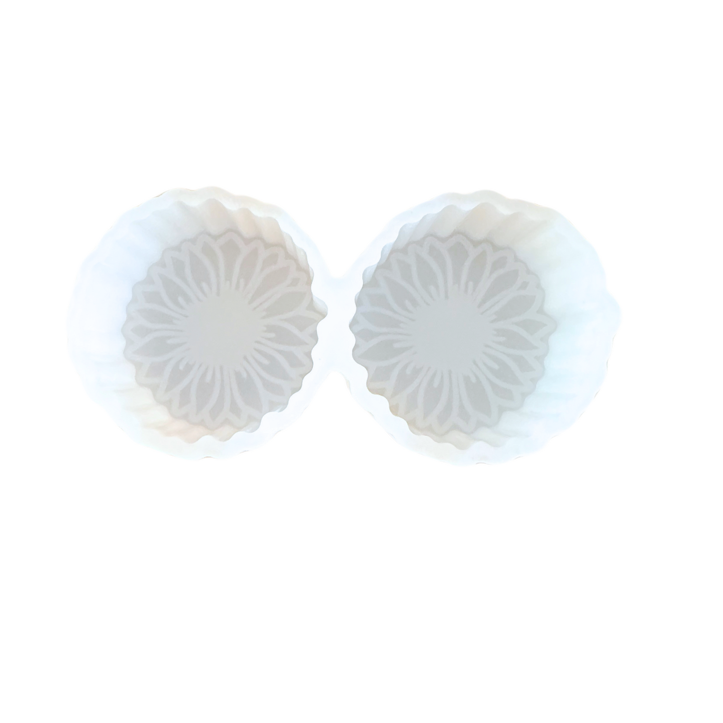 Sunflower Double Vent Clip Freshie Silicone Mold 2 x 2 x 0.8”
