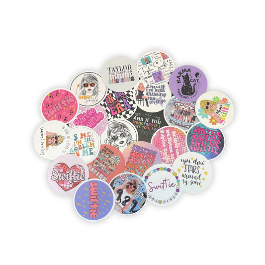 Country Music Singer Girl Freshie Cardstock Cutouts Rounds | 24pK