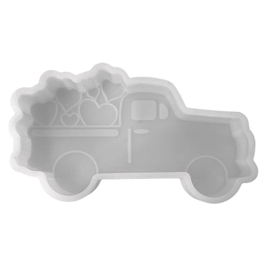 Truck with Hearts Silicone Mold