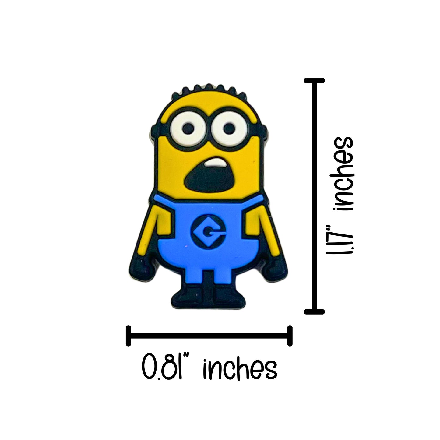 Yellow Movie Me Character Kids Silicone Focal Bead | 12pk