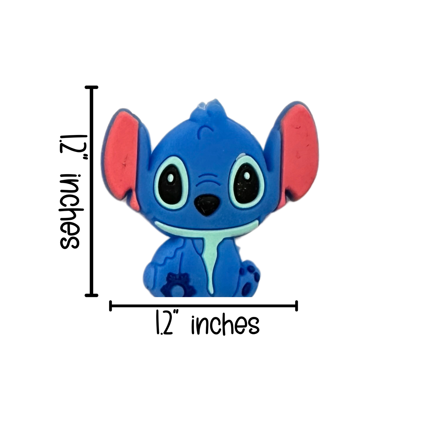 Stitch Blue Alien Silicone Focal Bead Set | 12 Pc Mixed Pack
