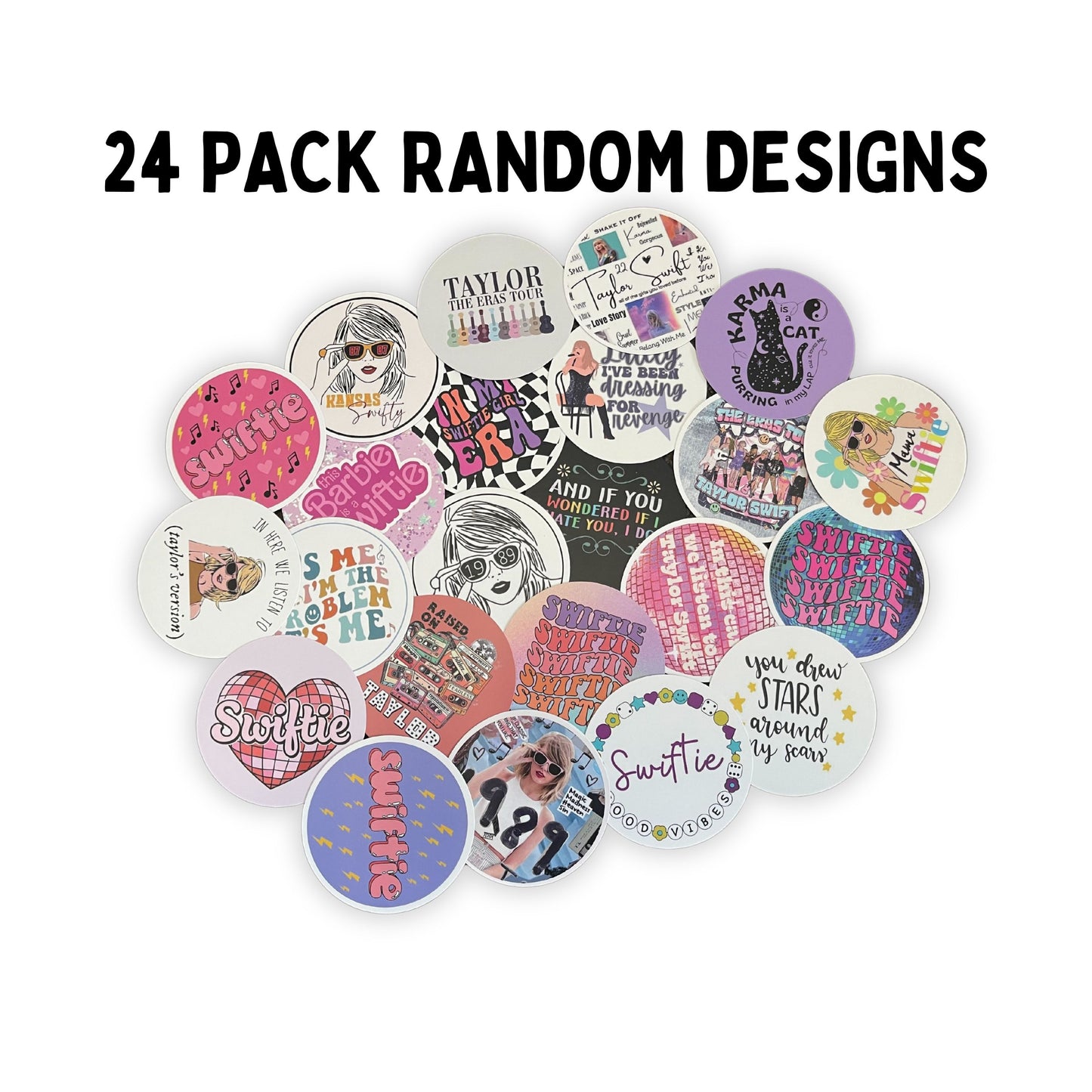 Country Music Singer Girl Freshie Cardstock Cutouts Rounds | 24pK