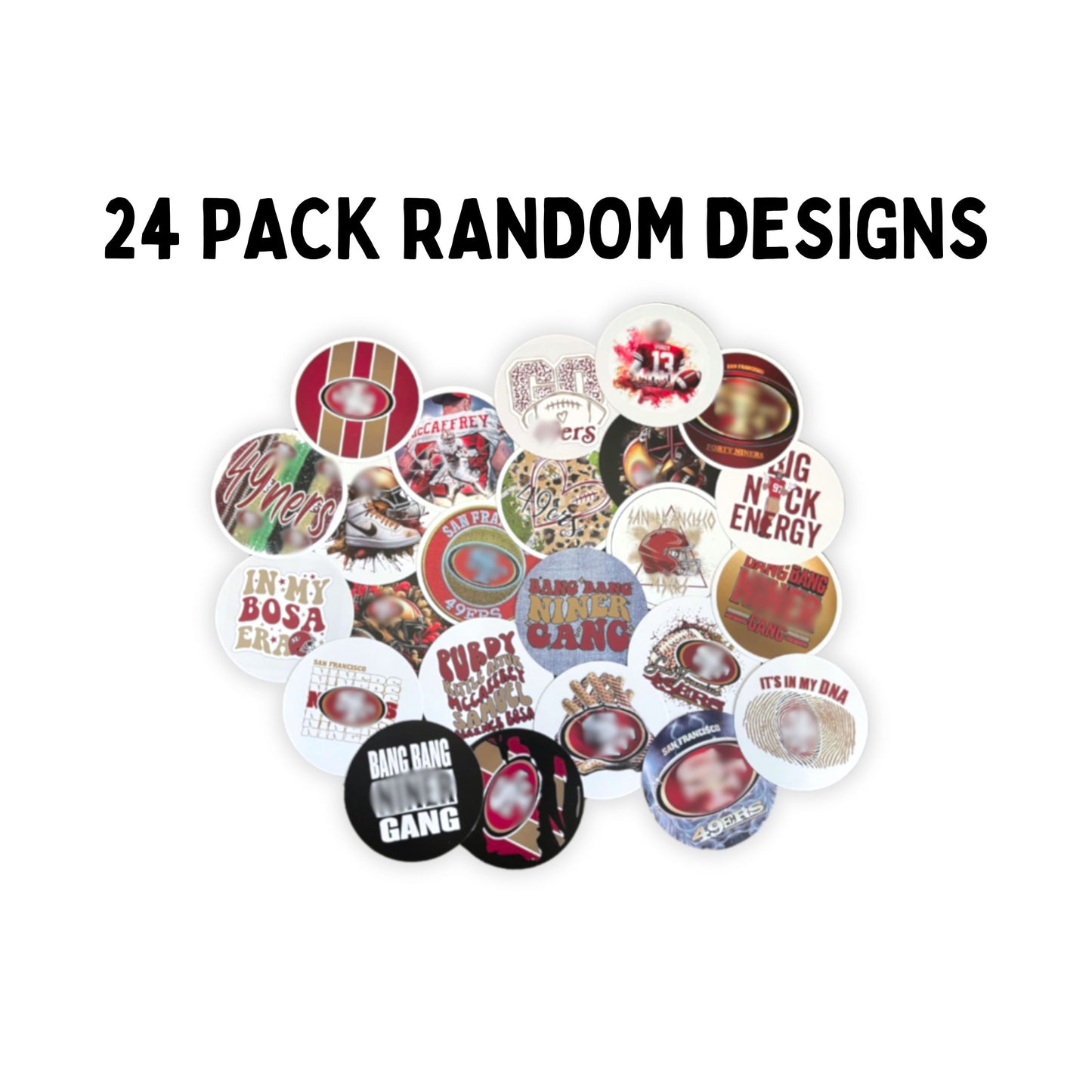 San Francisco 49ers Freshie Cardstock Rounds 24pk