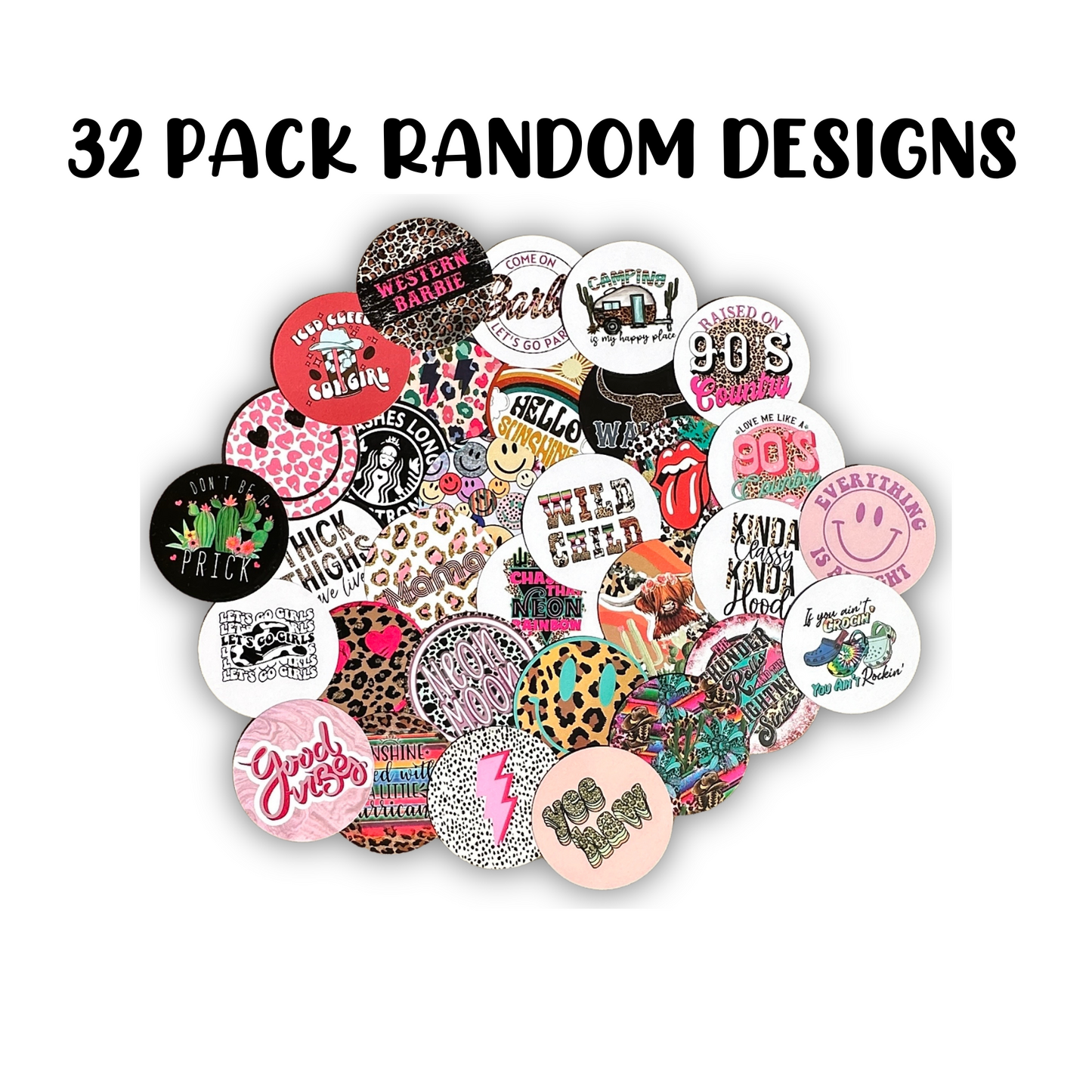 Popular Hot Freshie Cardstock Cutout Rounds | 32 pk 4” inch