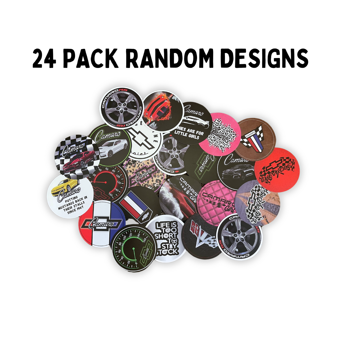 Cars Trucks Racing Manly Camaro Freshie Cardstock Cutouts | 24pK