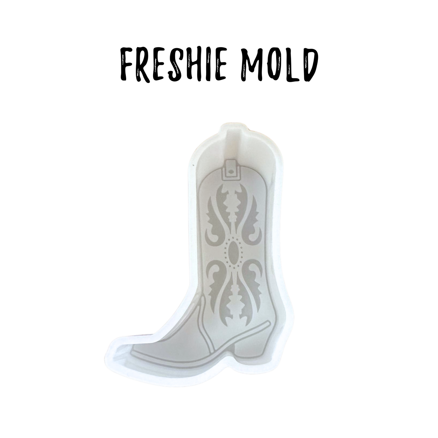 Cowboy Boot with Embroidery Detail Silicone Mold