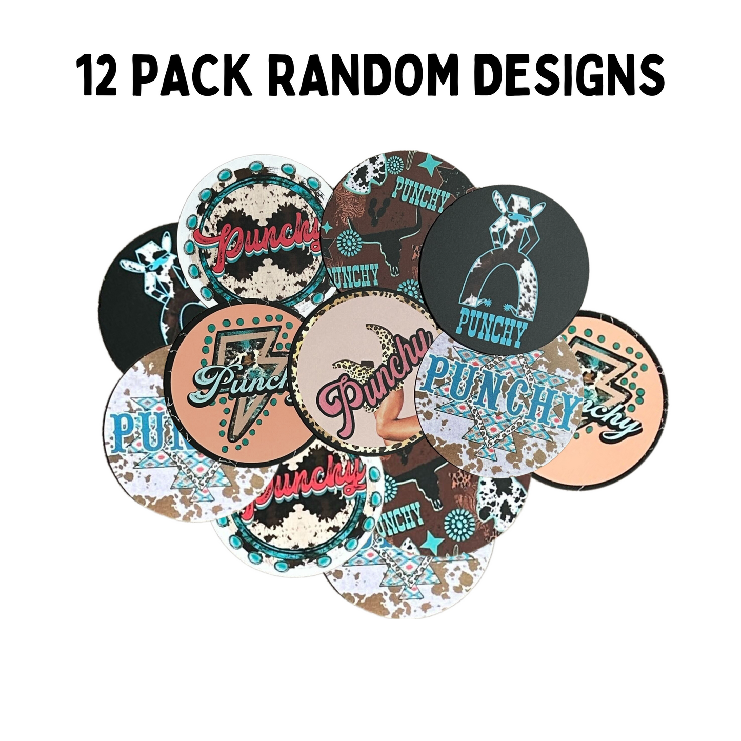 Punchy Cardstock Cutouts Rounds | 12 pk Mixed