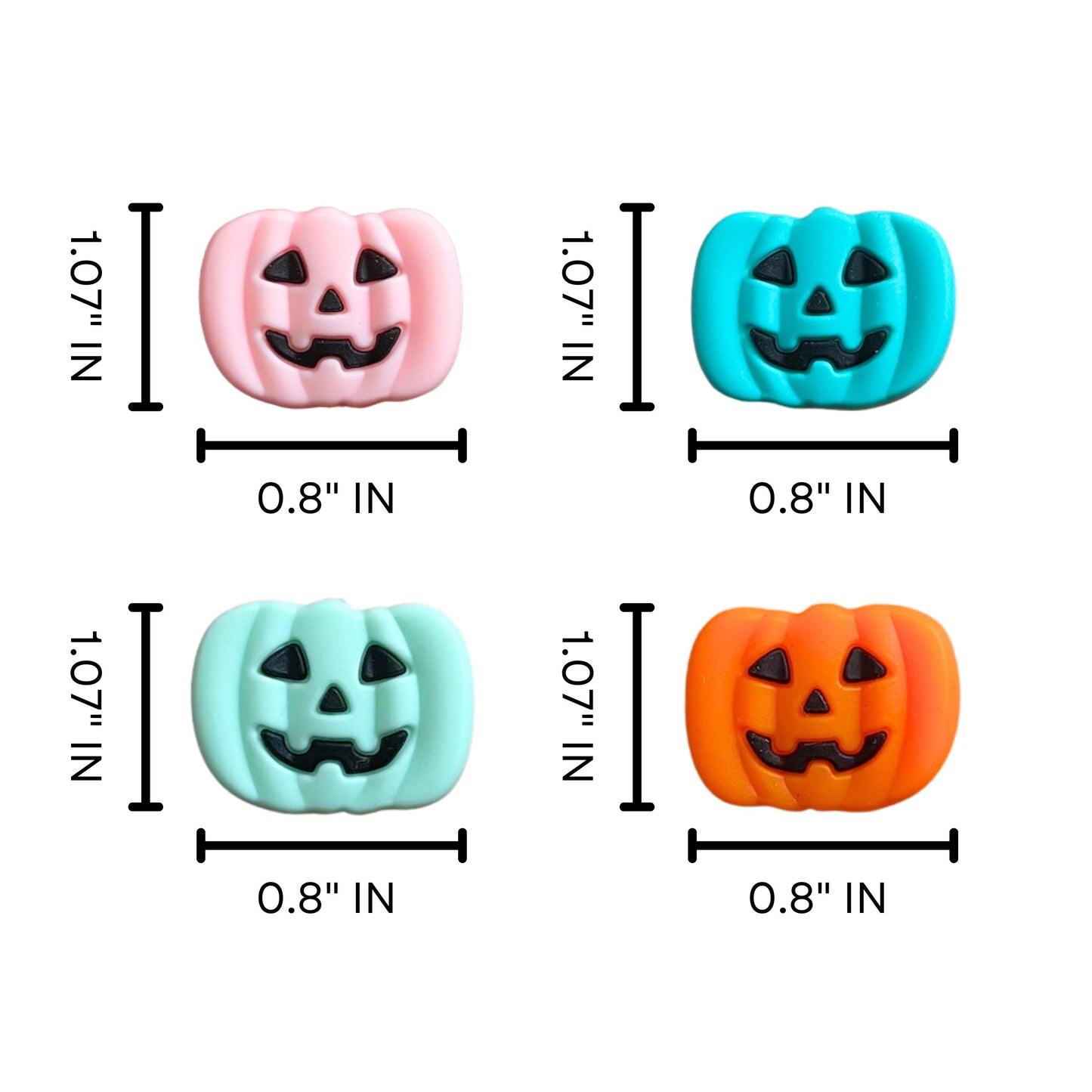 Jack O Lantern Halloween Freddy Focal Bead 3D 12 pk