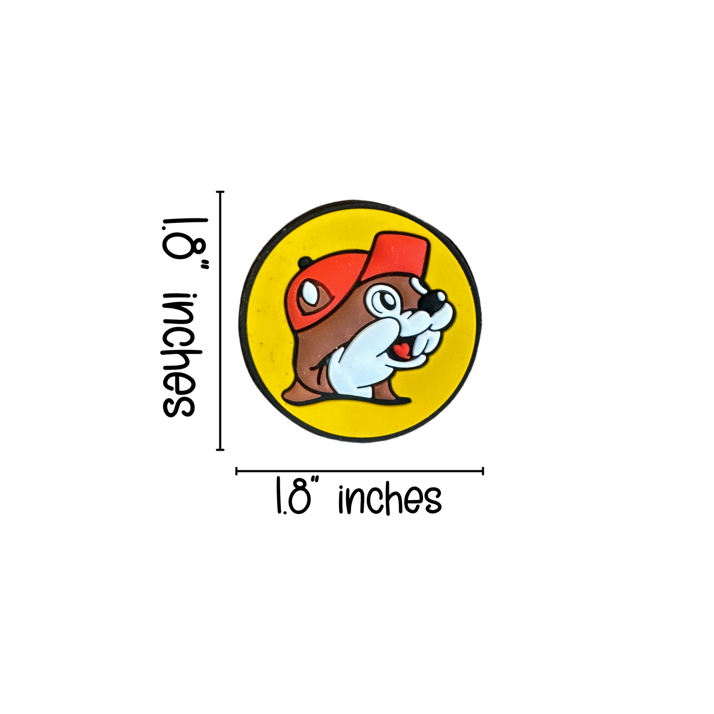 Gas Station Beaver Bucey Texas Silicone Focal Bead | 12 Pack