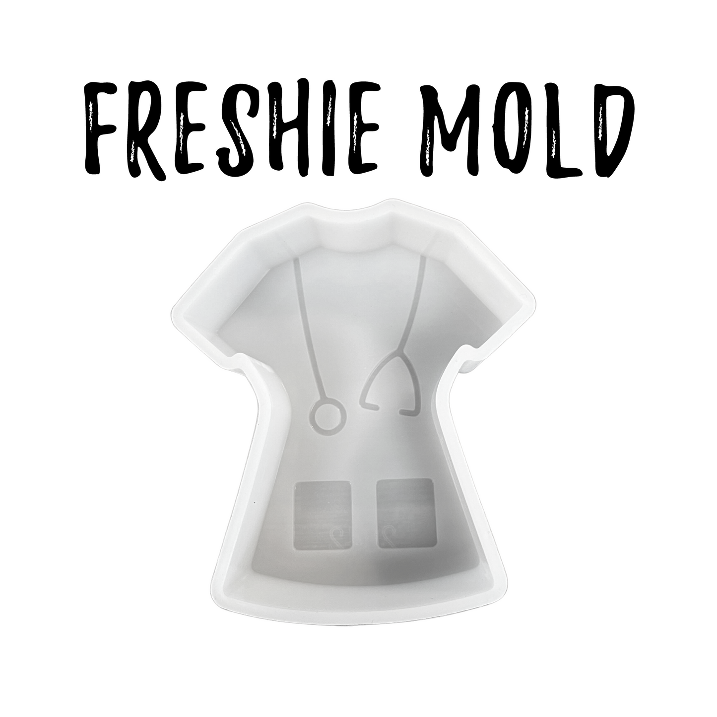 Scrub Top with Stethoscope Silicone Mold