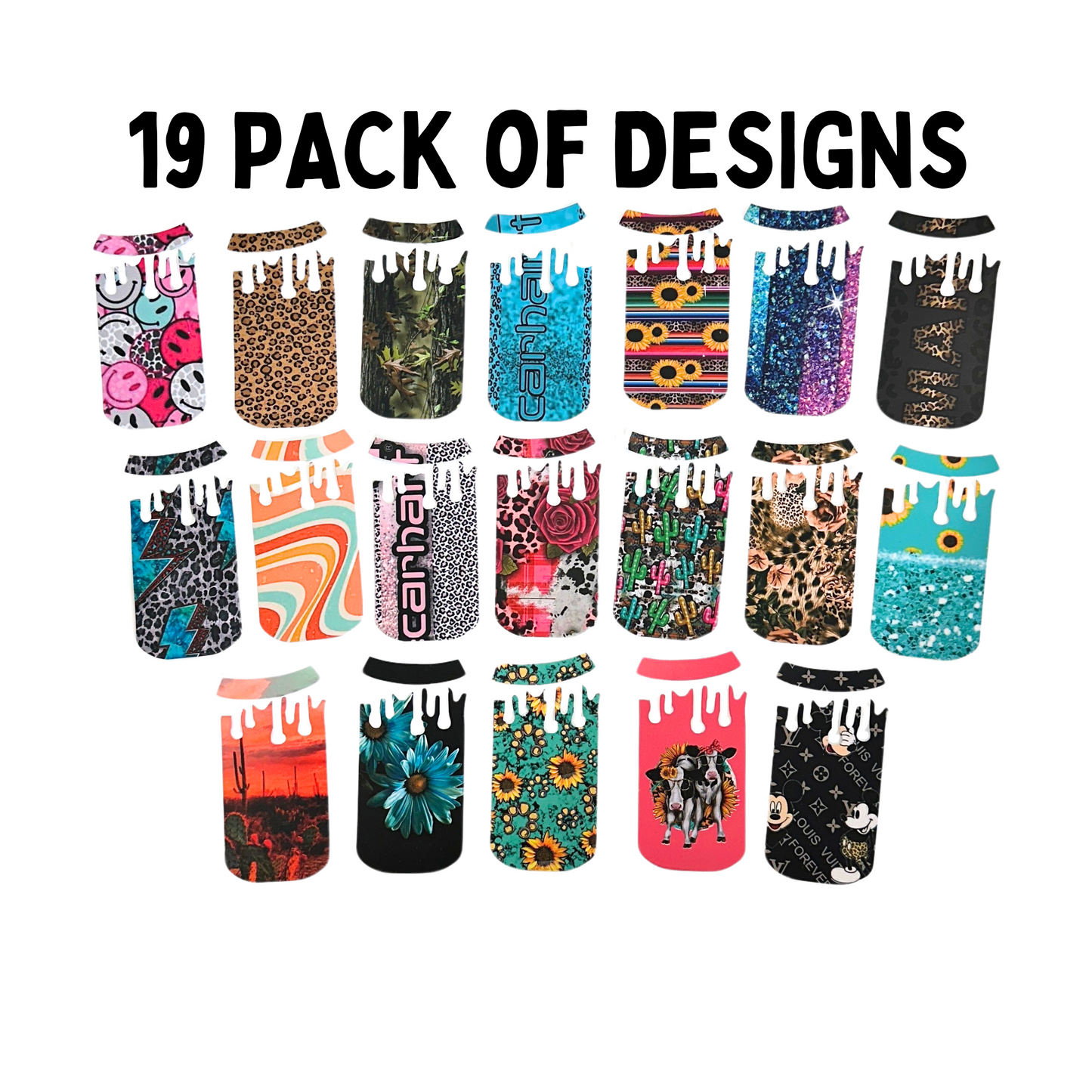 Drip Can Freshie Cutout Cardstock | 19 Pack 2.15 x 3.5”