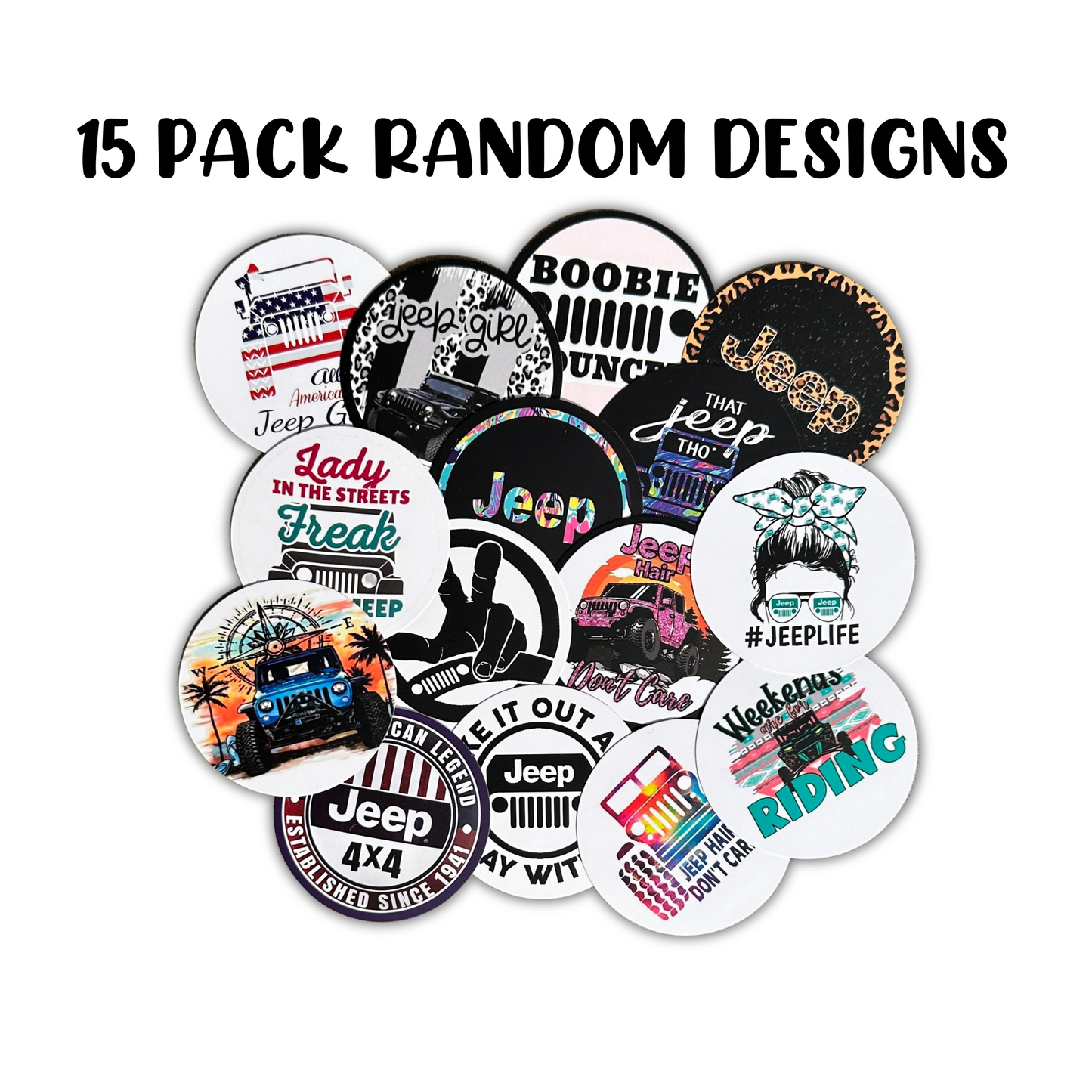 SUV Cardstock Round  | 15 pk Mixed Design