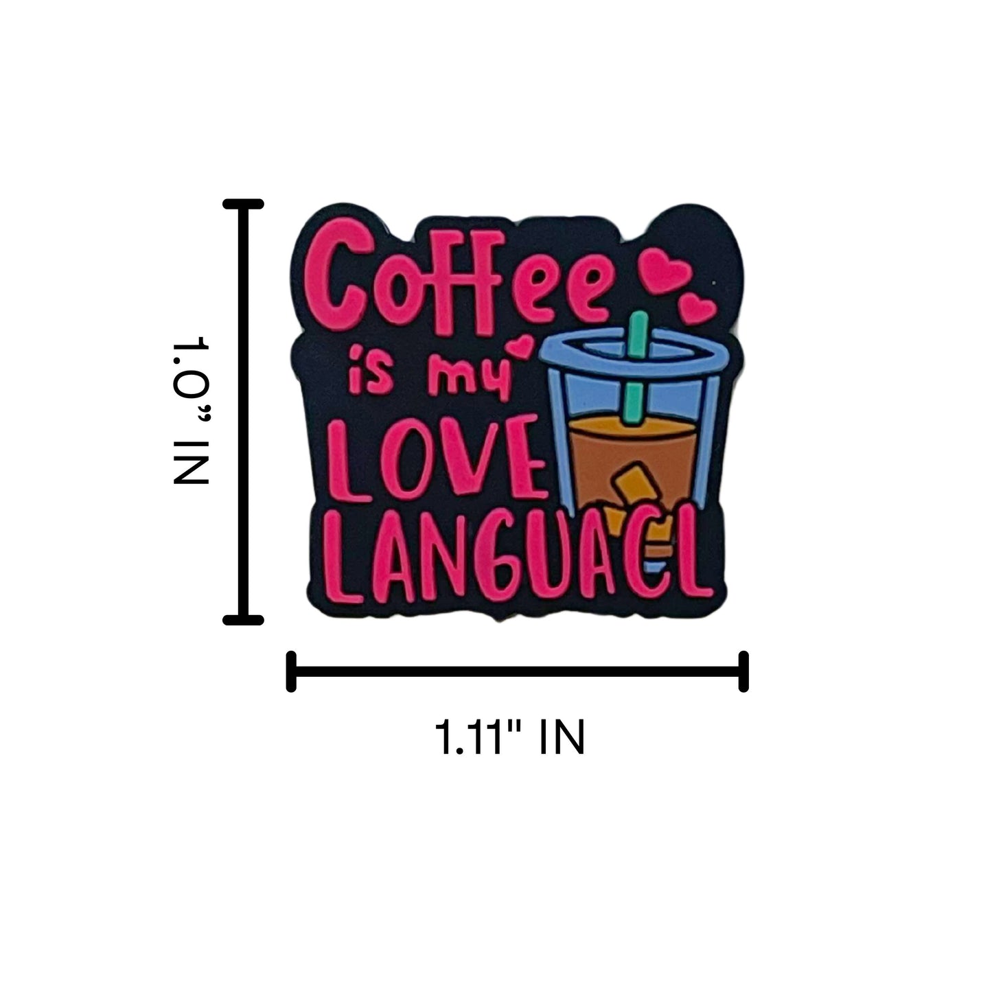 Coffee is My Love Language Silicone Focal Beads 12 pk