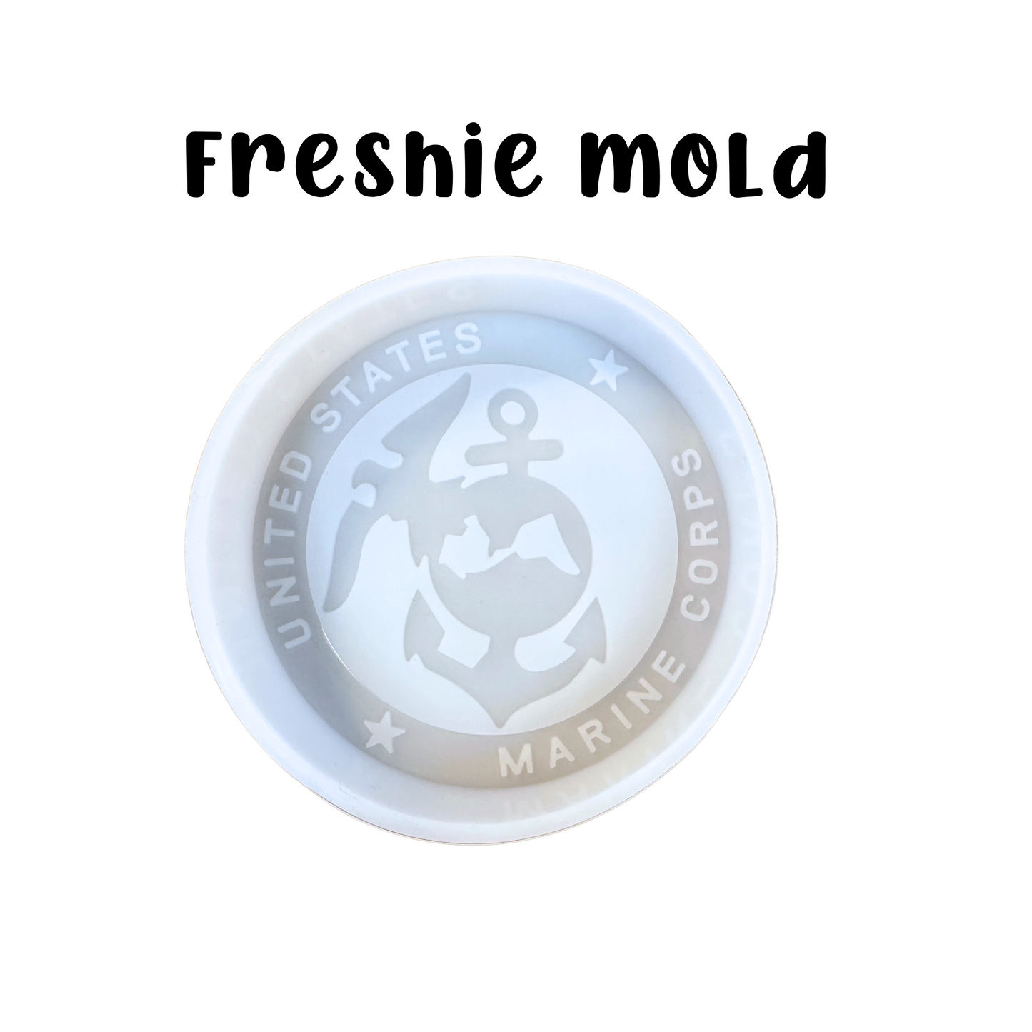 US Marine Corps Freshie Silicone Mold 4 x 4 x 0.8”