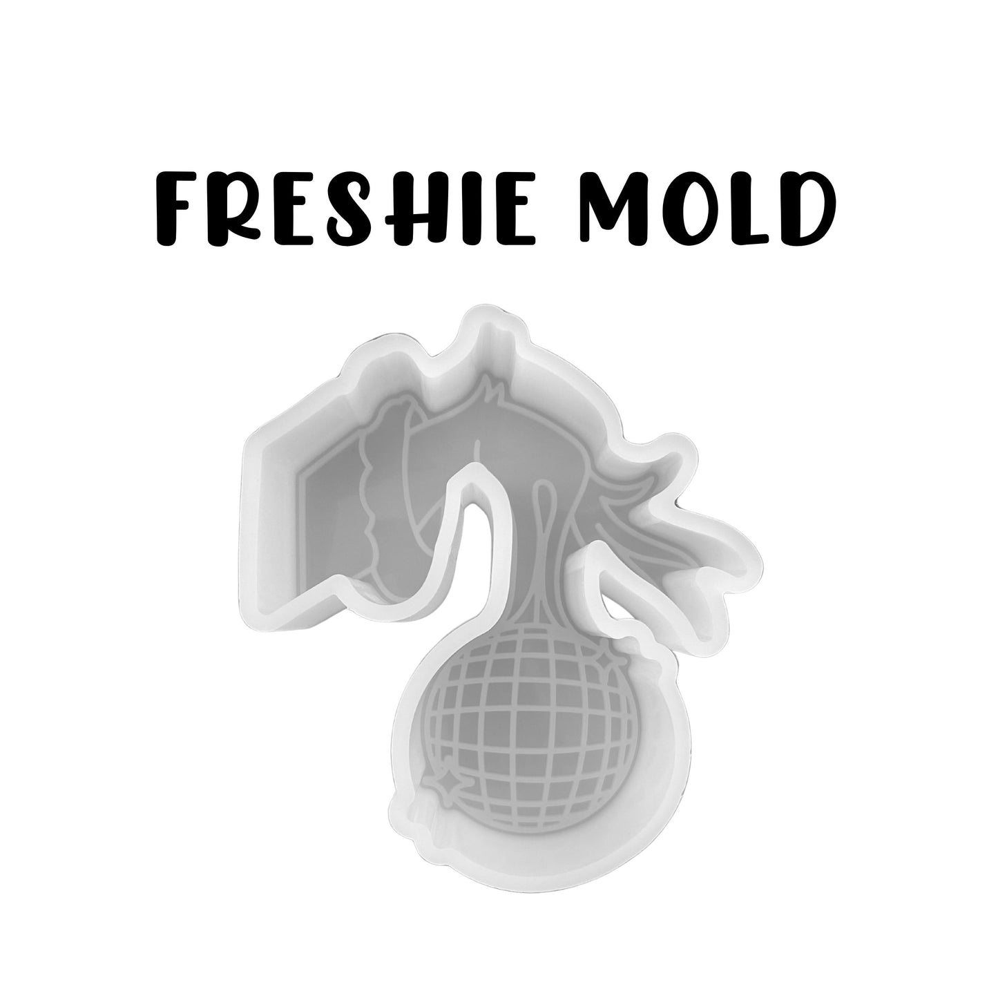 Grouch Hand Green Man Holding Disco Ball Silicone Mold