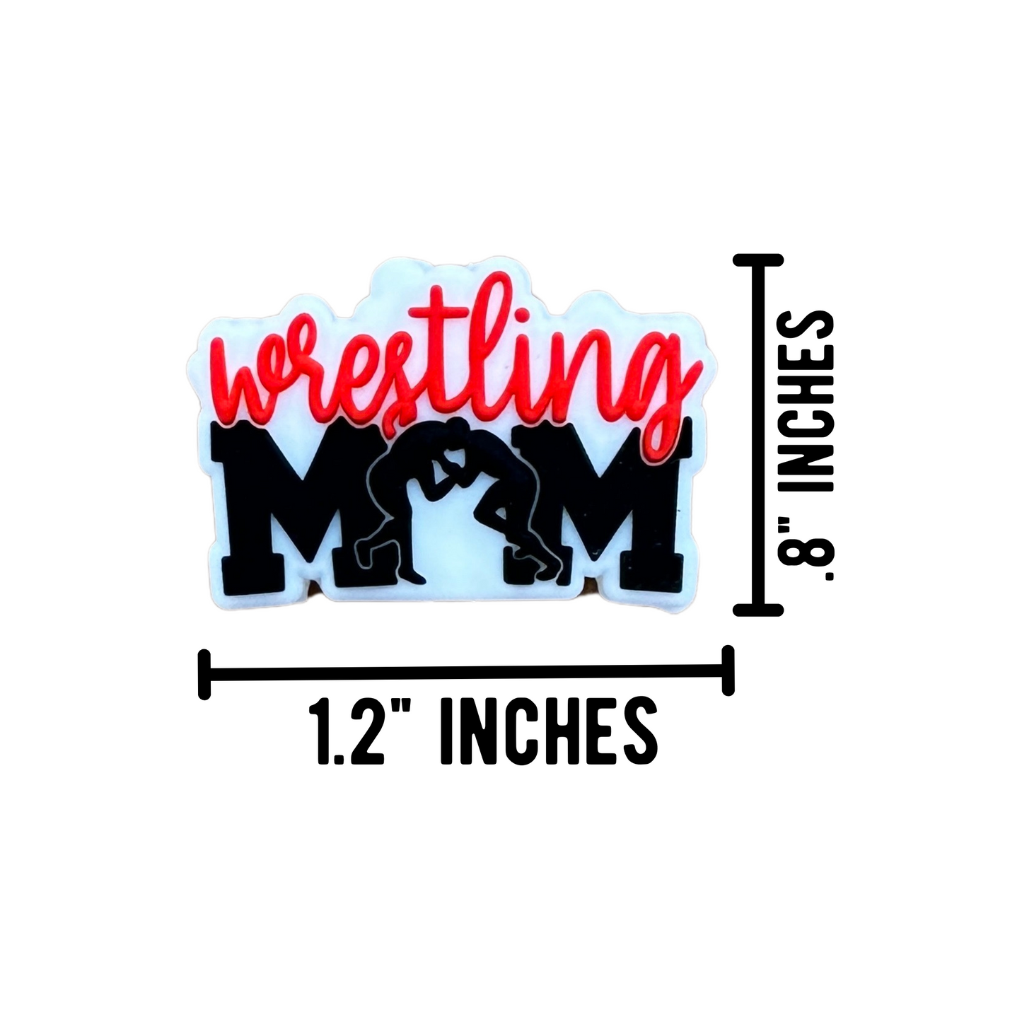 Wrestling Mom Silicone Focal Bead | 12 pack