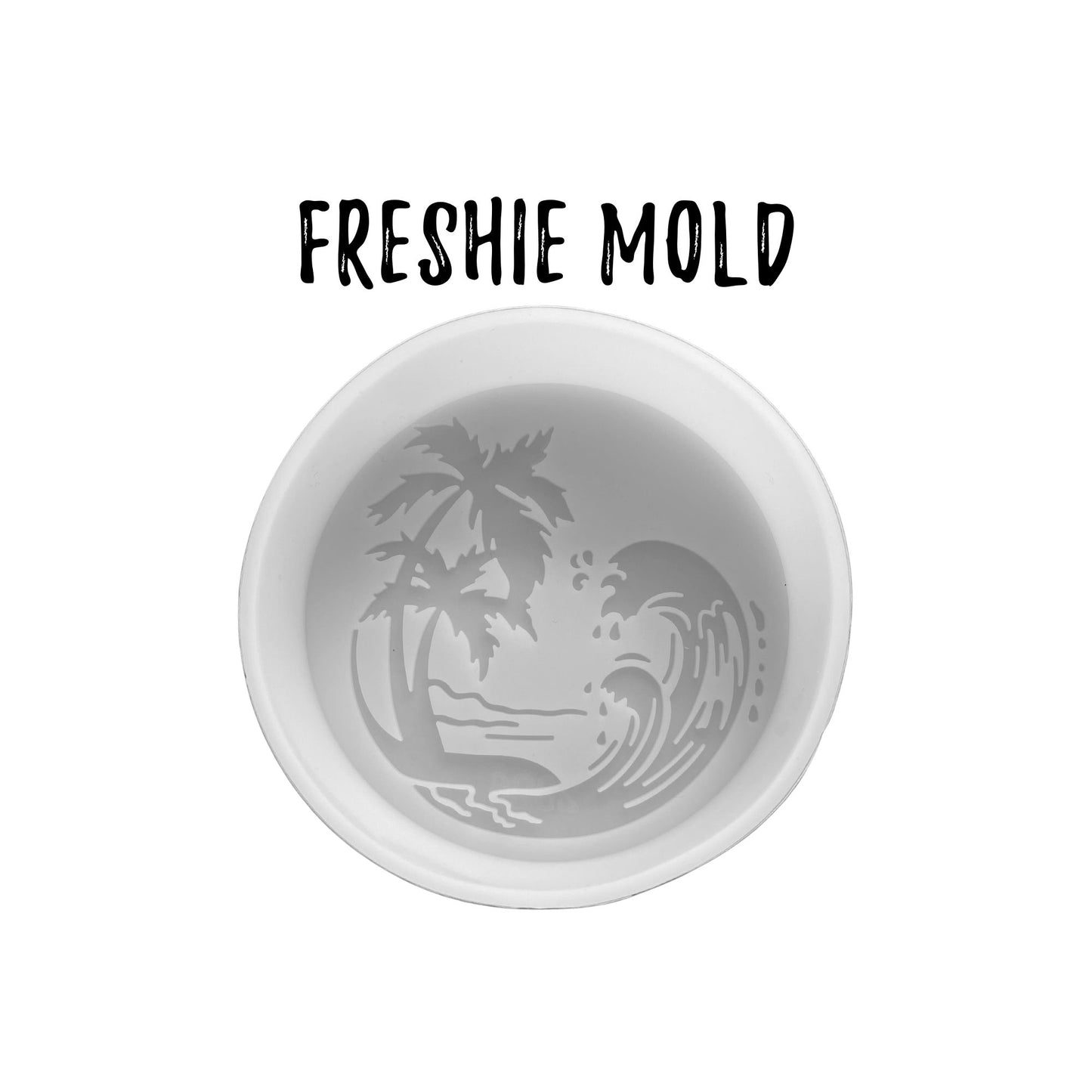 Tropical Beach Circle Silicone Mold