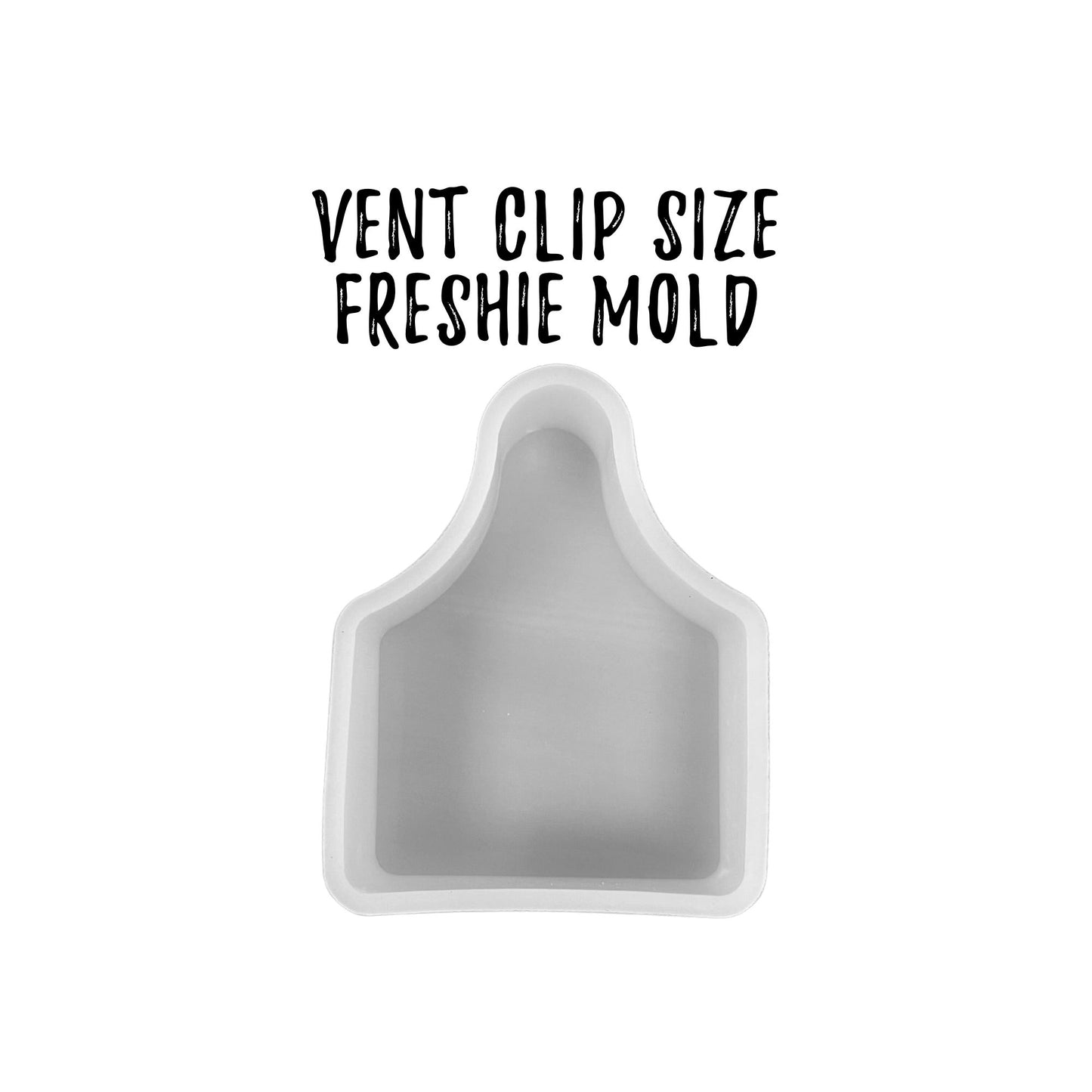 Cow Ear Tag Silicone Mold Vent Clip Size