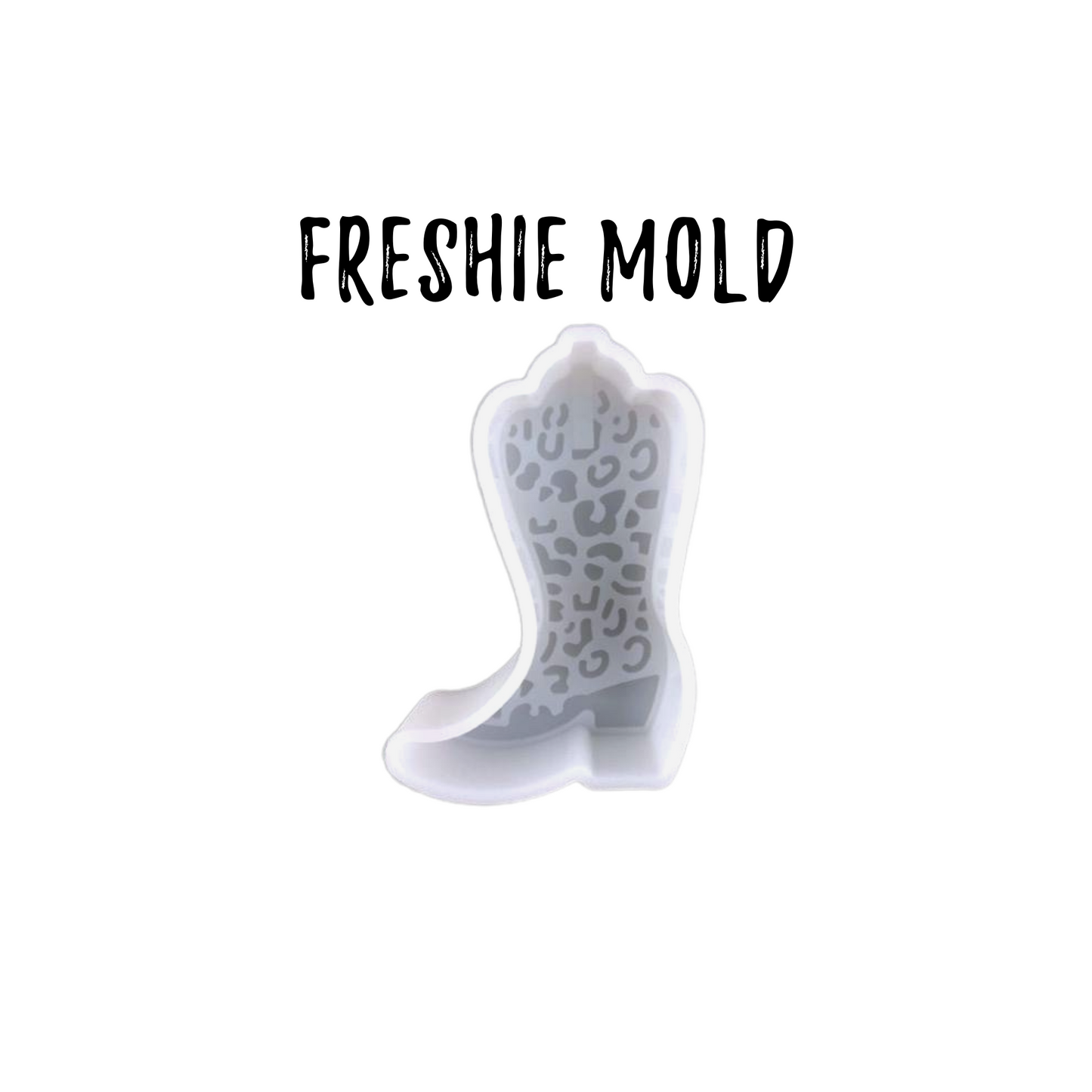 Leopard Print Cowgirl Boot Silicone Mold