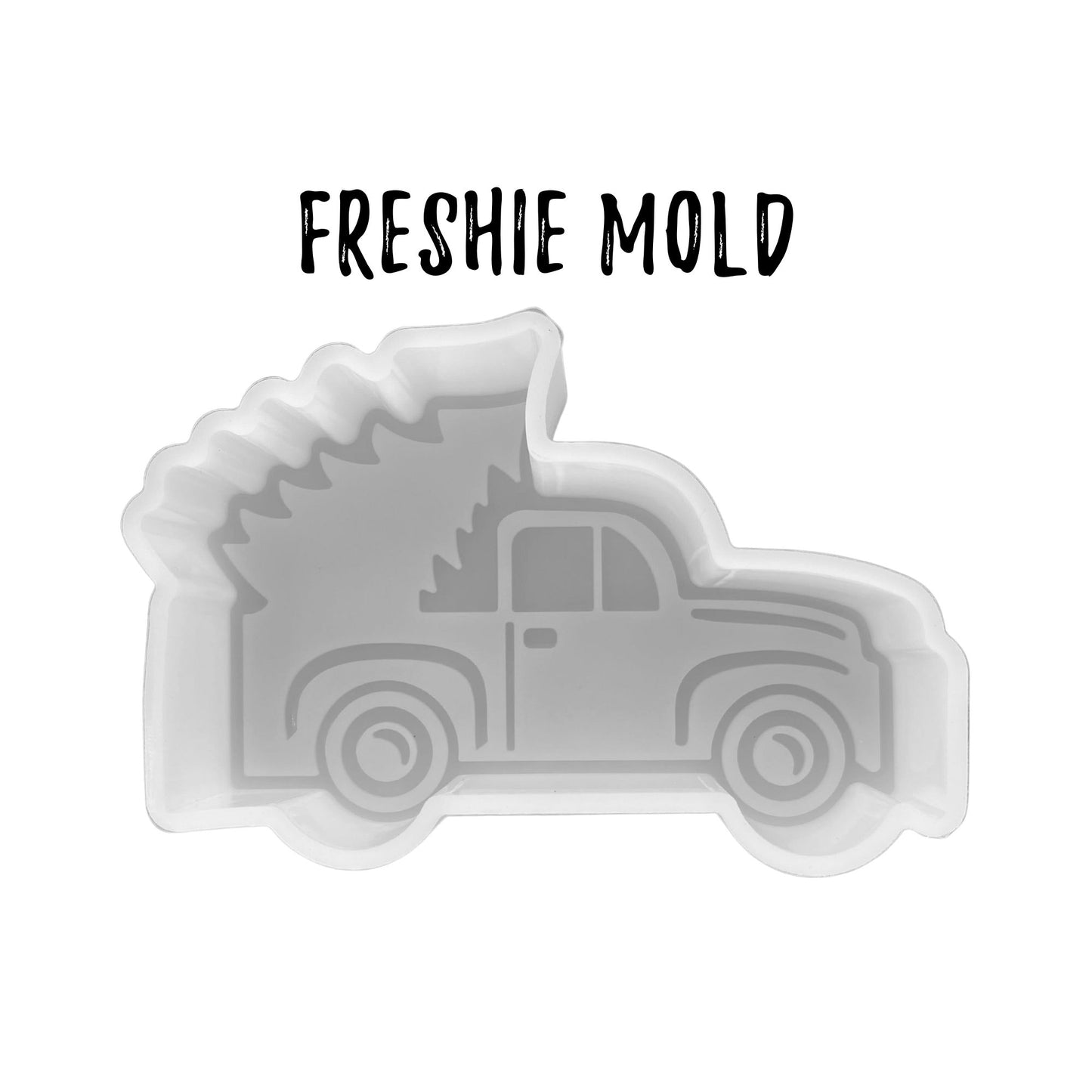 Christmas Truck with Tree Silicone Mold