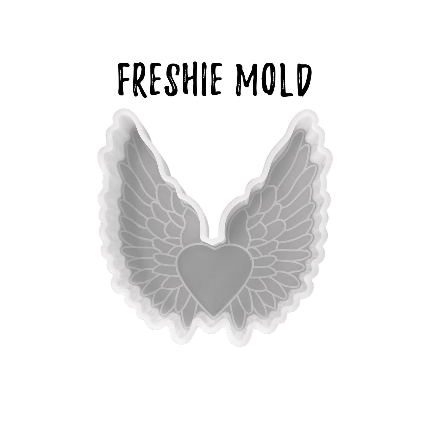 Heart with Angel Wings Silicone Mold