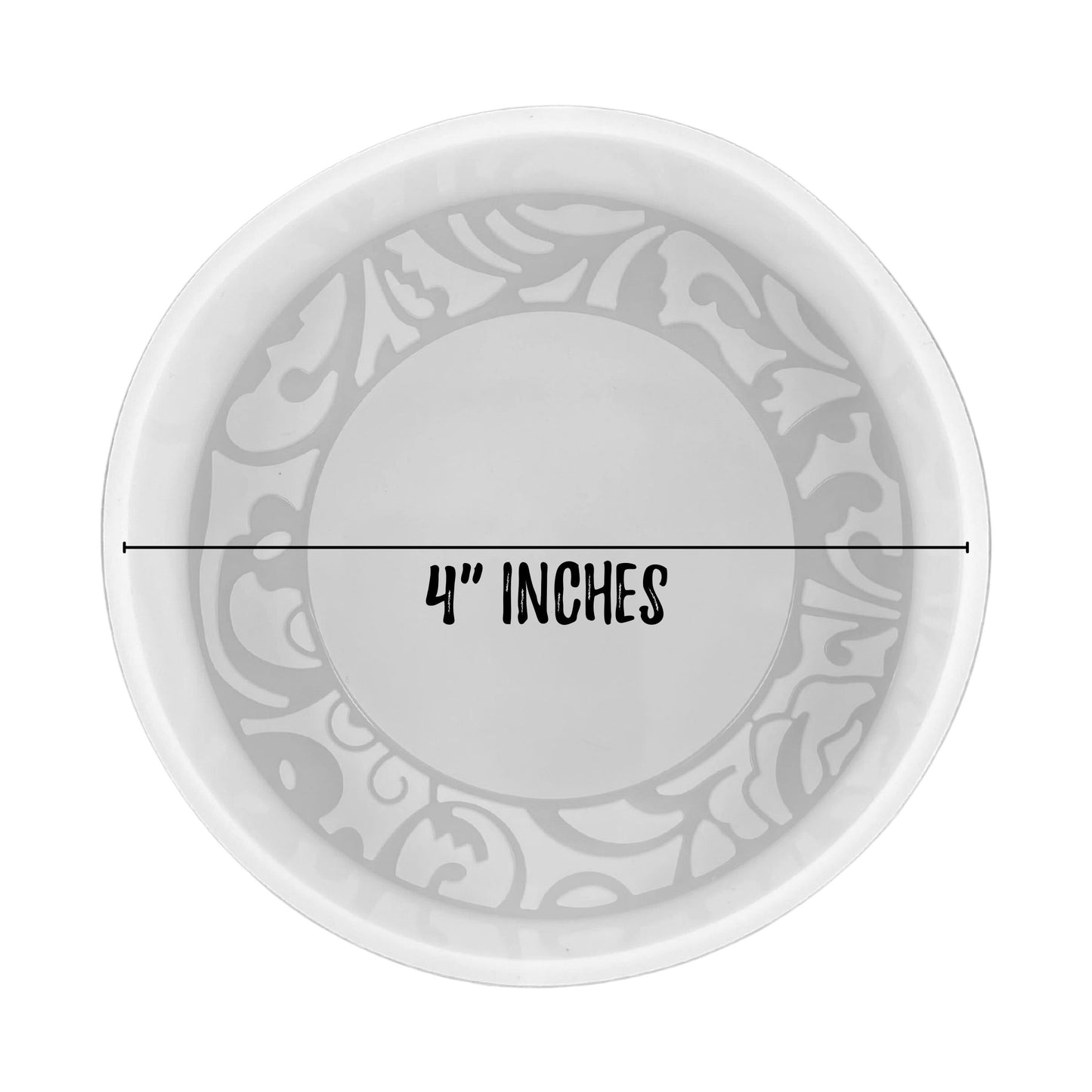 Round Decorated Pattern Design Silicone Mold