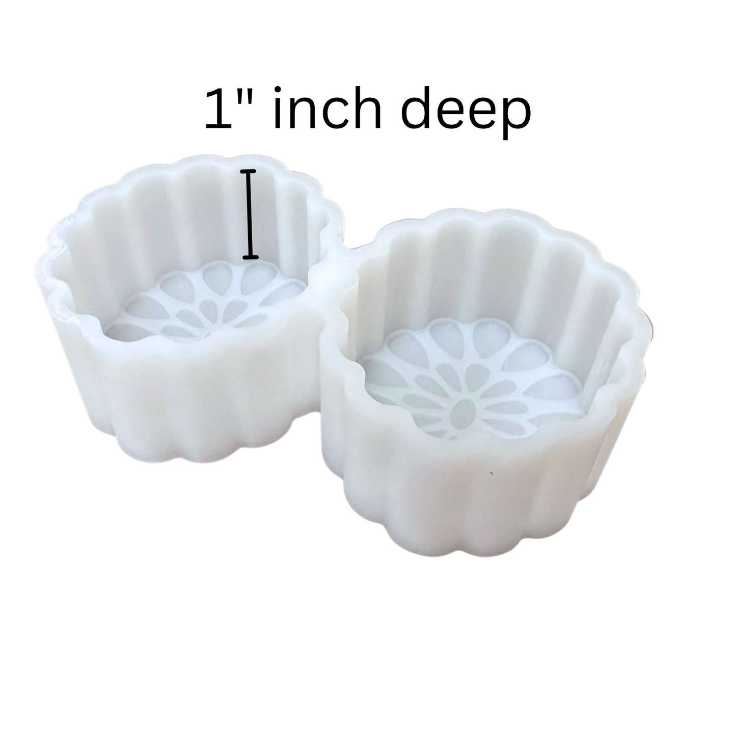 Conchos Squash Turquoise Silicone Mold Vent Clips