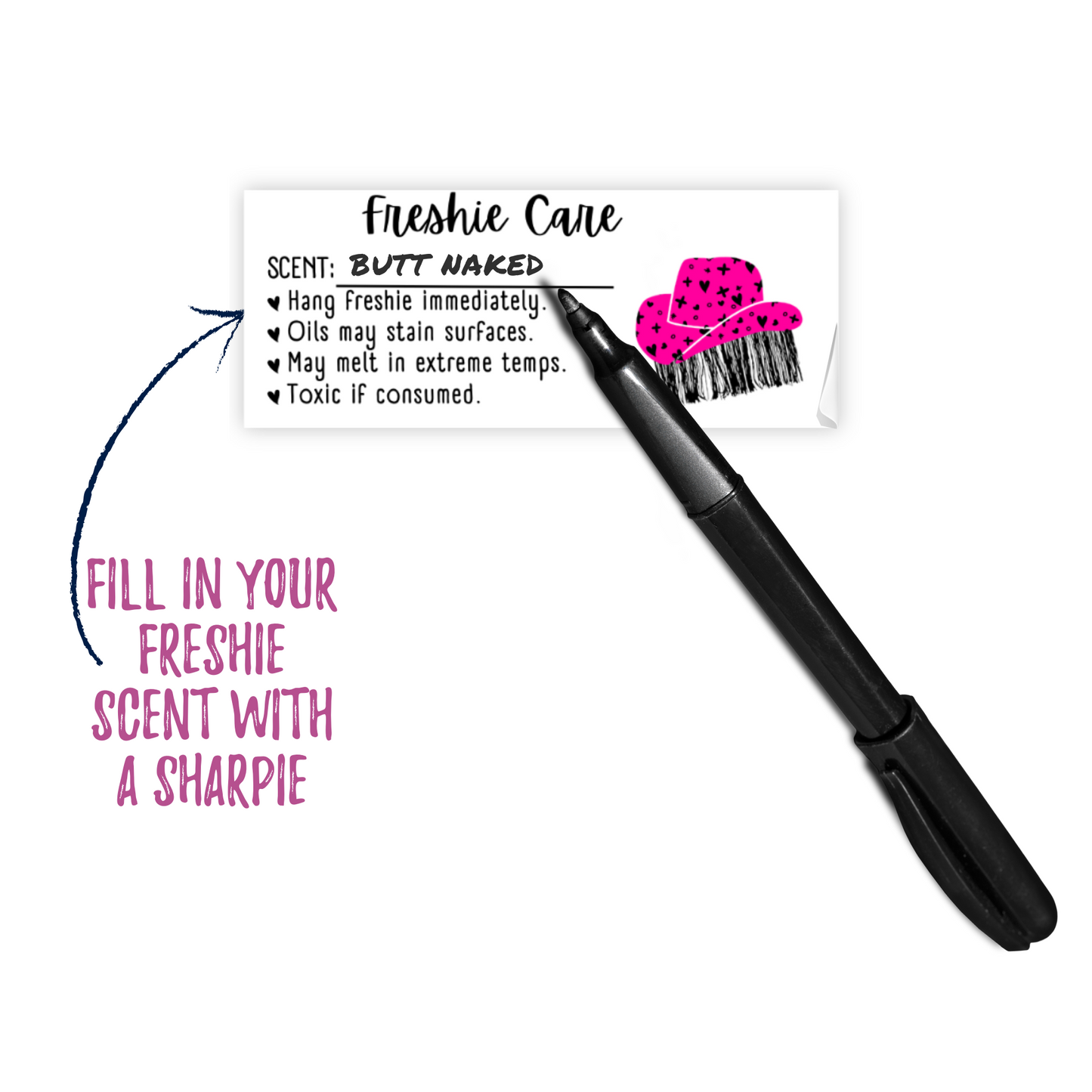 Cowboy Hat Fringe Warning Labels Customer Package 1x2.5” |350 pc roll