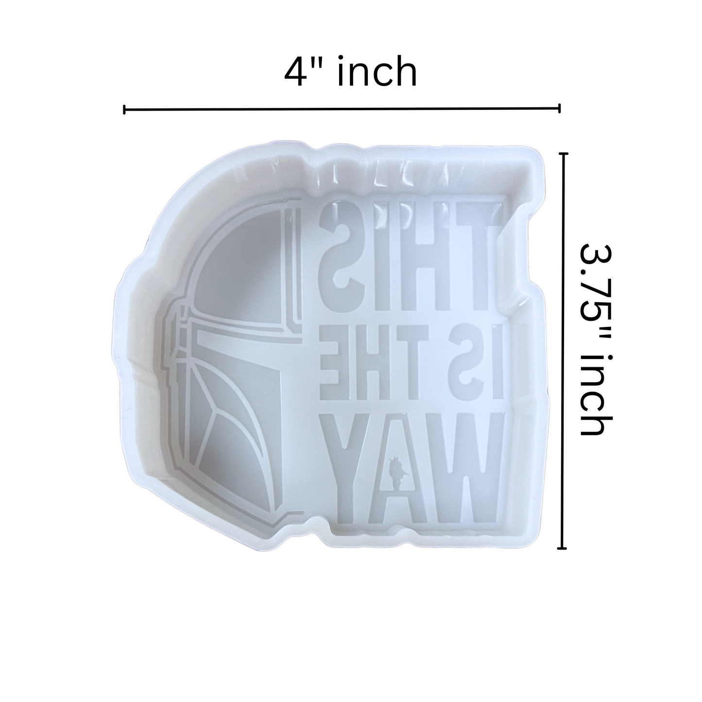 Wars This is The Way Quote Car Silicone Mold