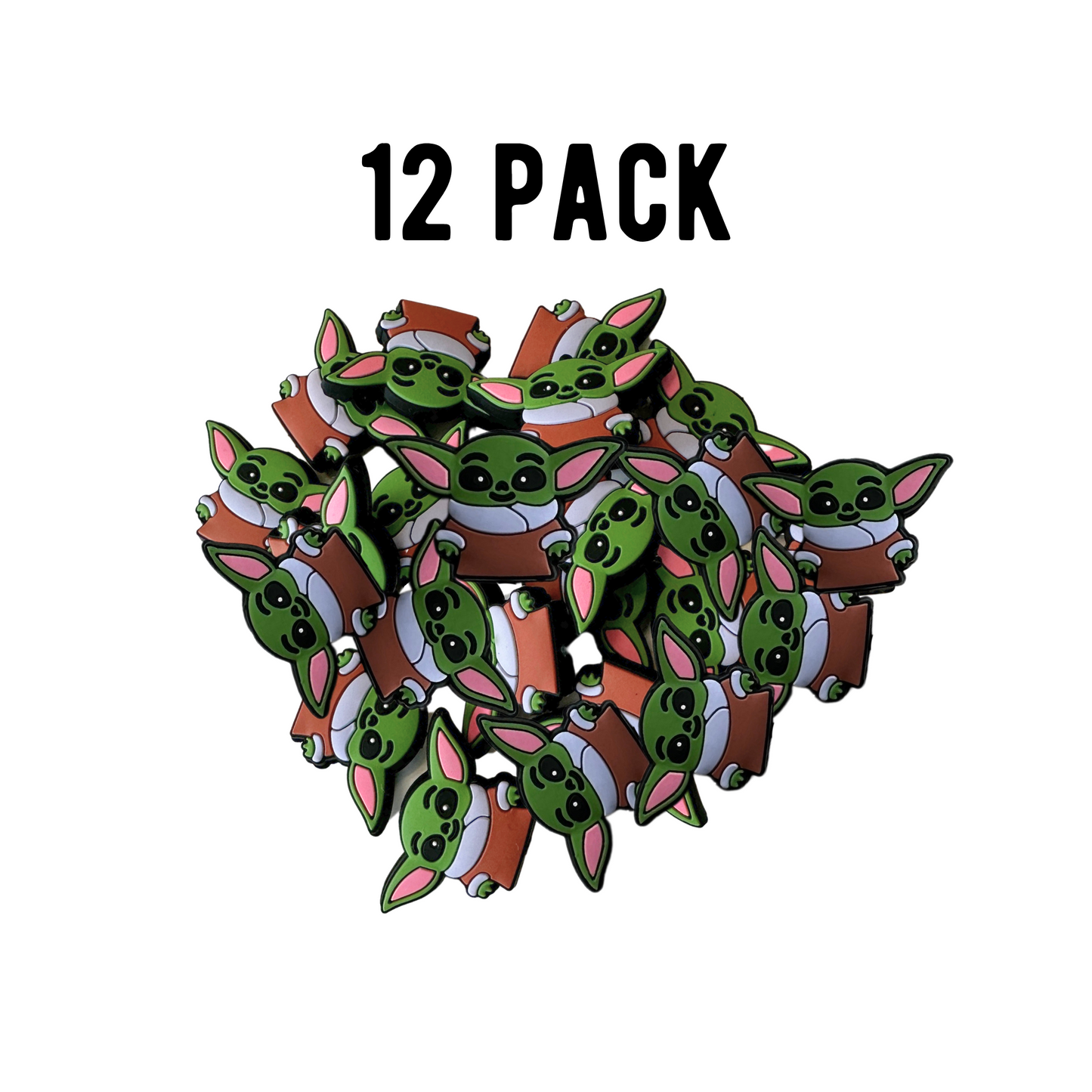 Yo da Focal Silicone Beads | 12 pk