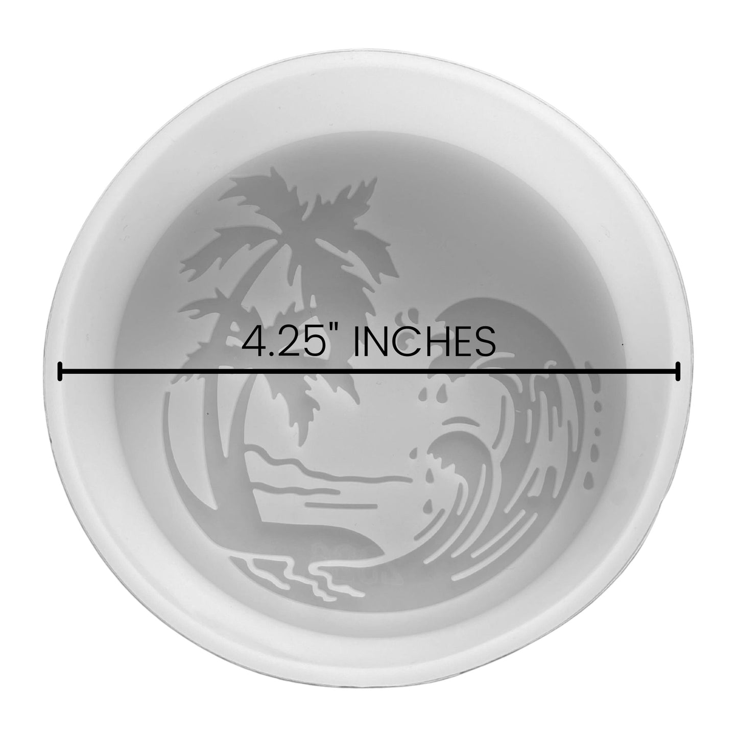 Tropical Beach Circle Silicone Mold