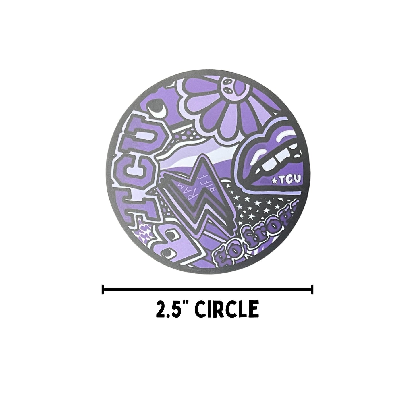 Big College Football Teams Cardstock Freshie Rounds 24 pk