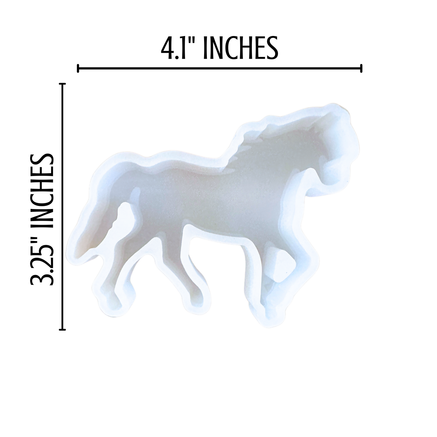 Horse Freshie Silicone Mold 3.25 x 4.1 x 0.8”