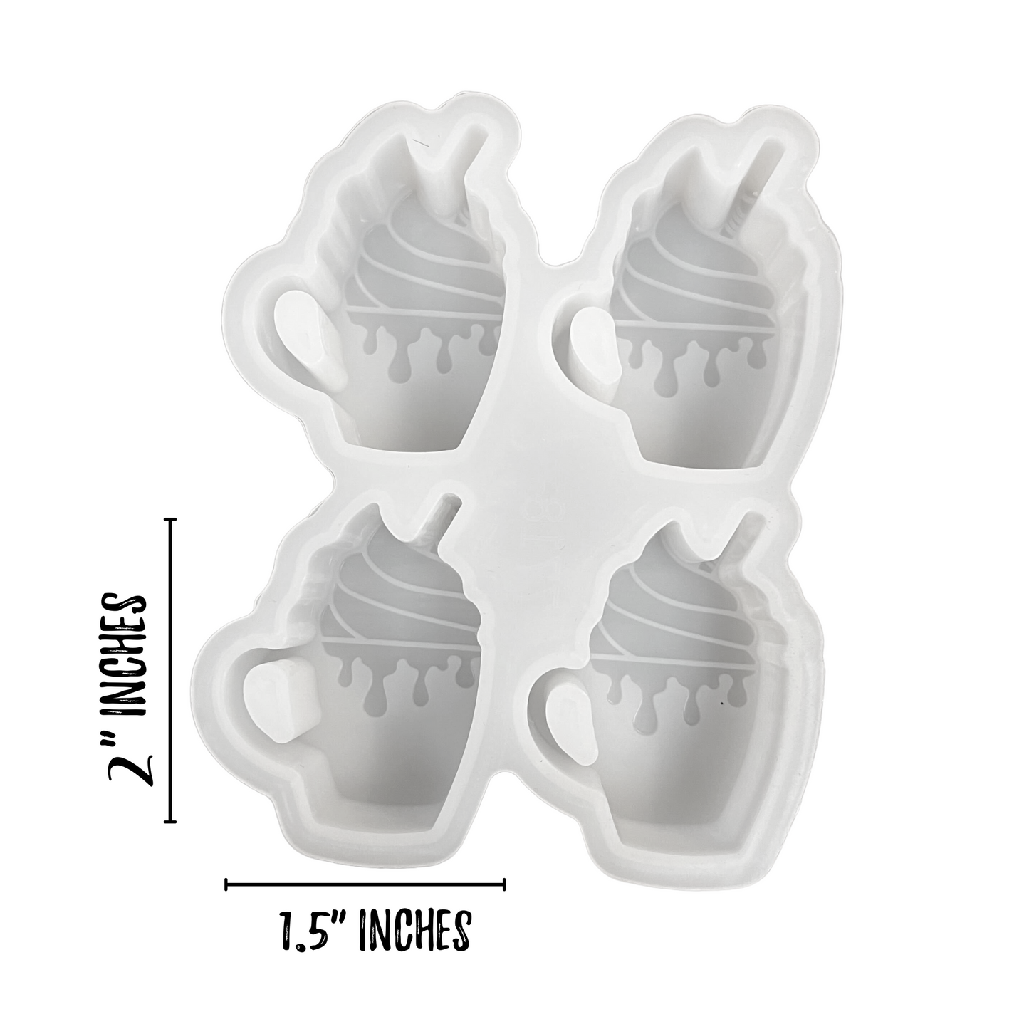 Frappuccino Hot Cocoa Mug Silcone Mold- Vent Clip