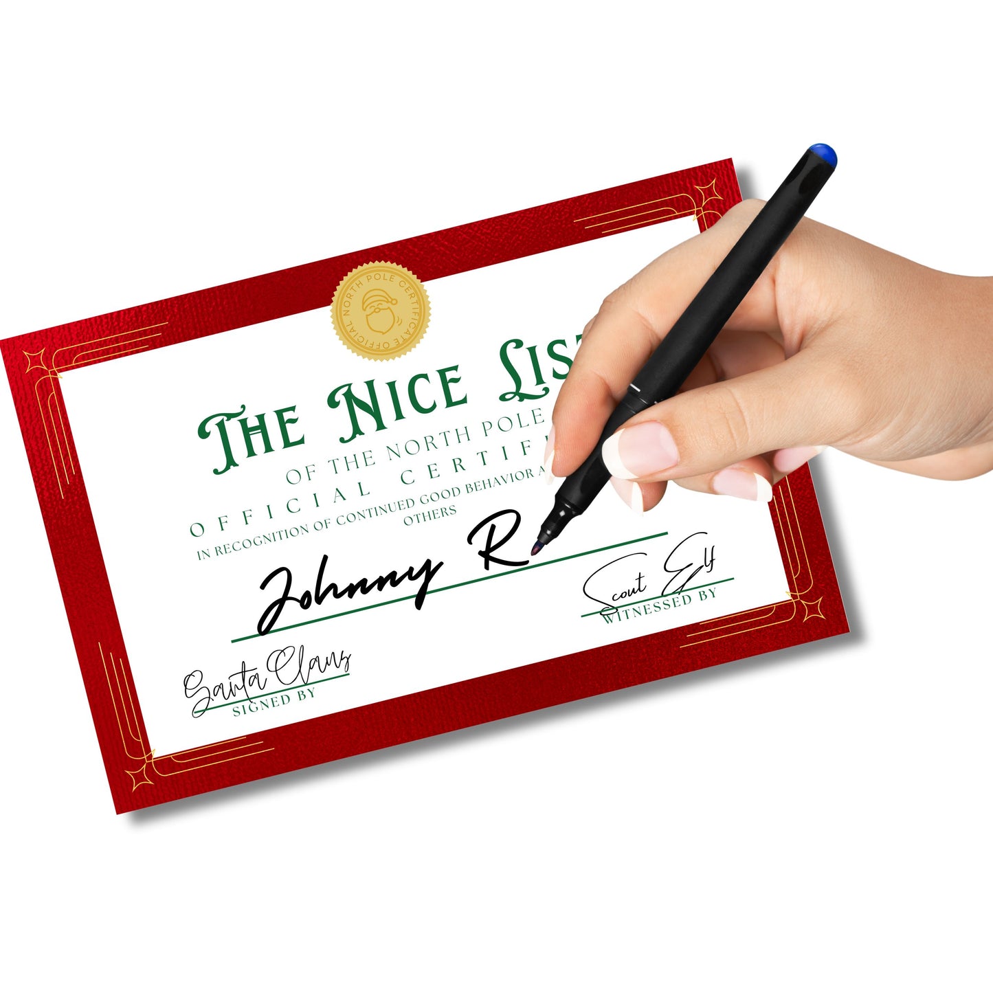 Nice List Official Certificate | 25pk | 5.5” x 8.5”