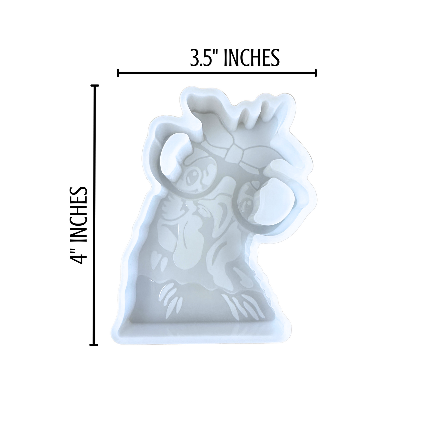 Chicken with Glasses Silicone Mold