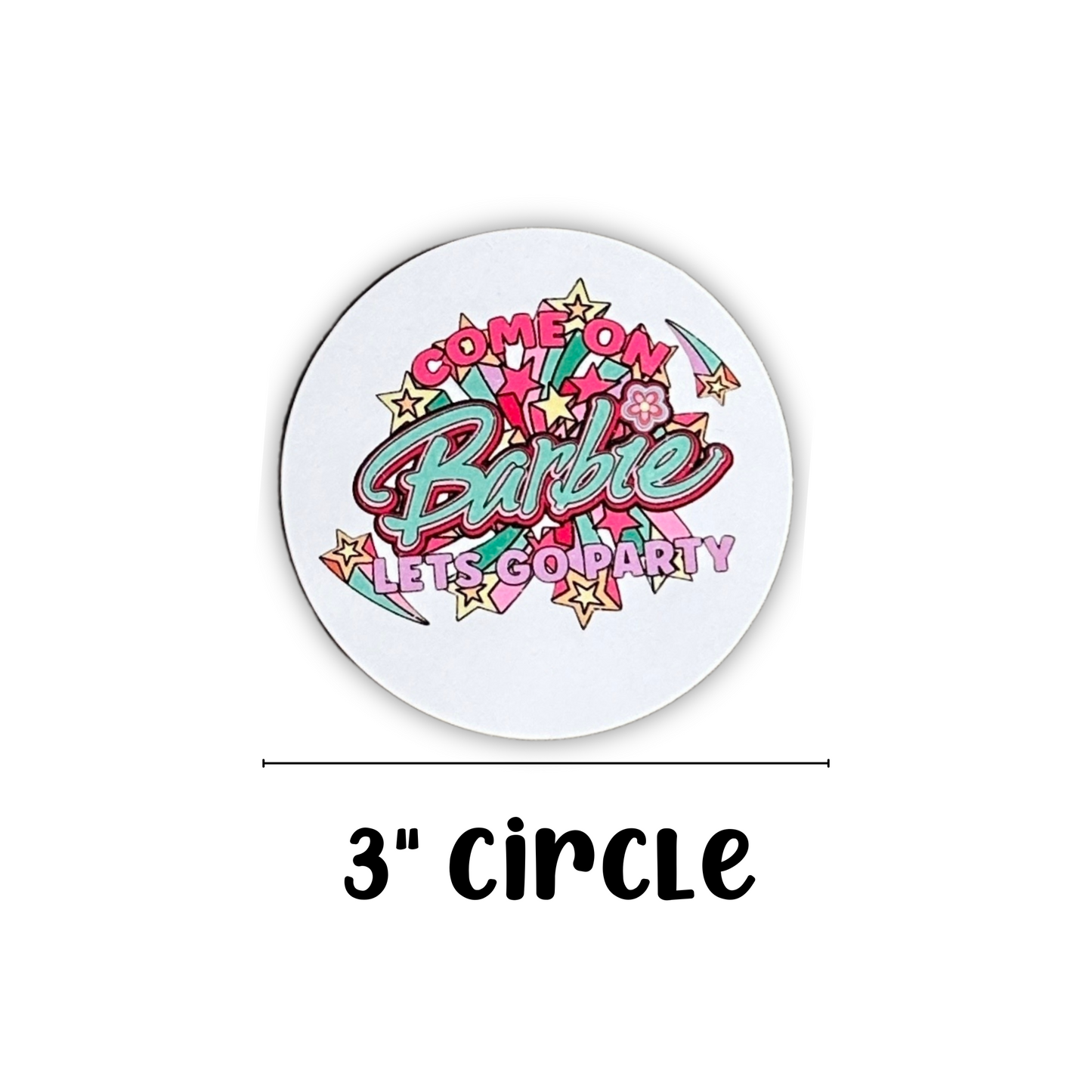 Pink Fashion Doll Freshie Cardstock Cutout Rounds | 30 pk Mixed Pack