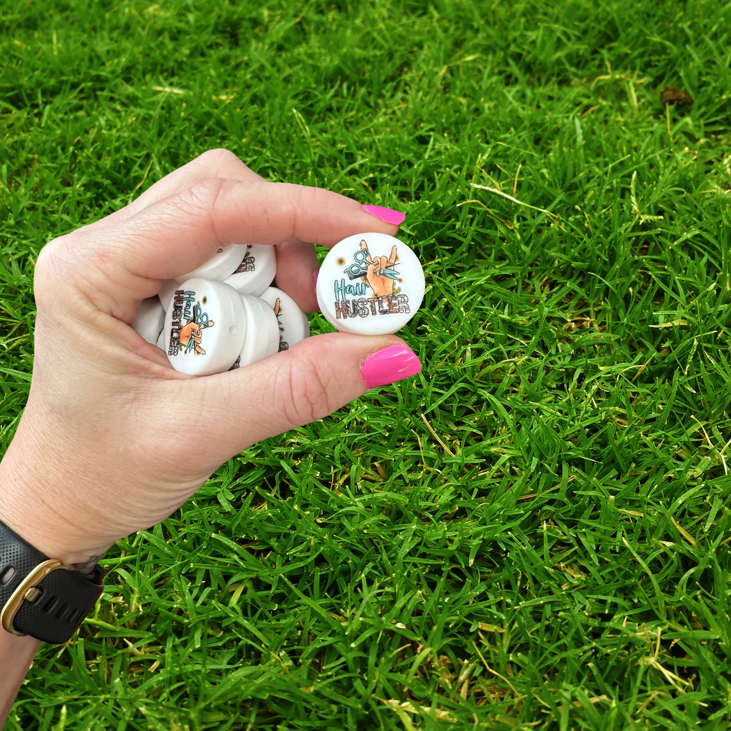 Hair Hustler Silicone Focal Bead | 12 Pack