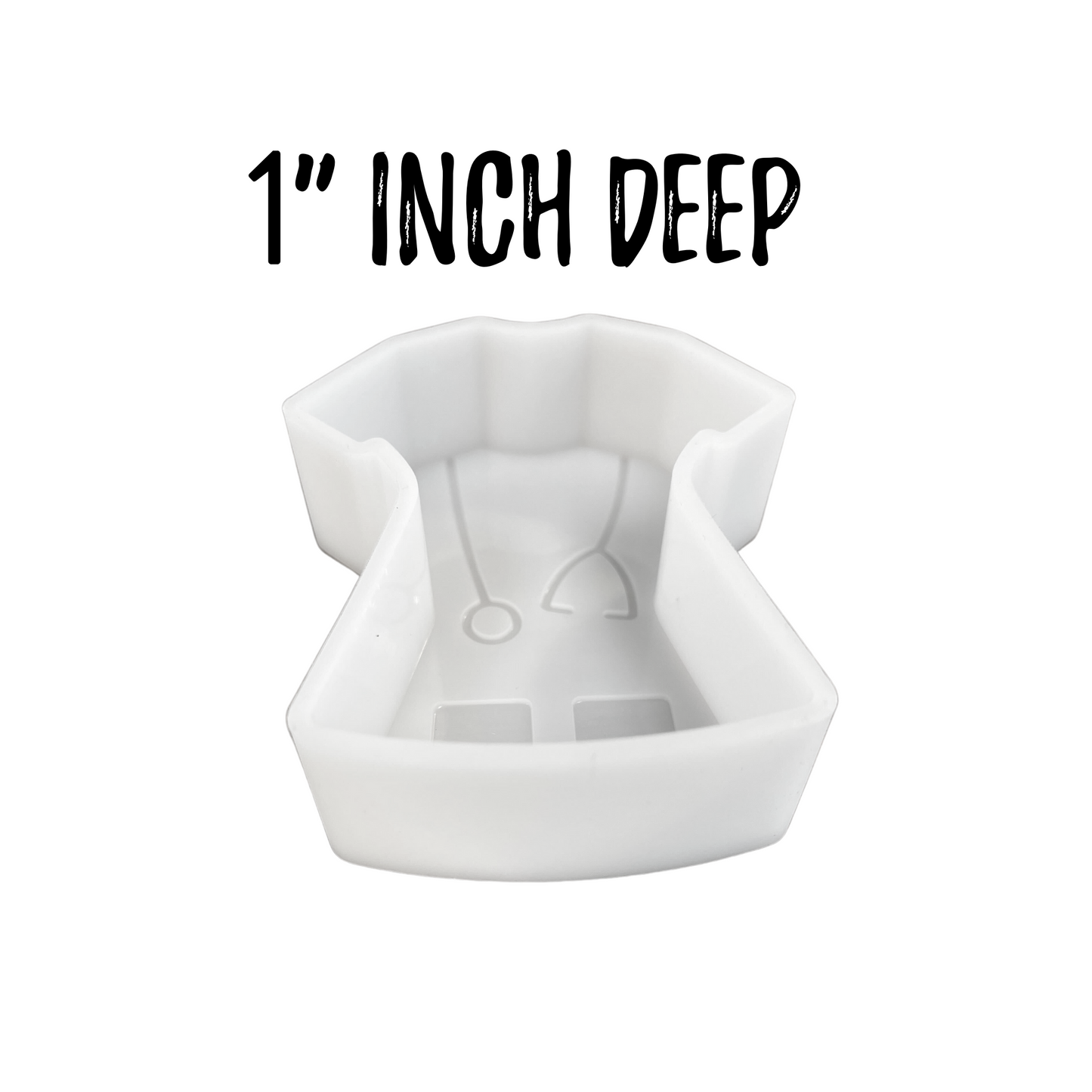 Scrub Top with Stethoscope Silicone Mold