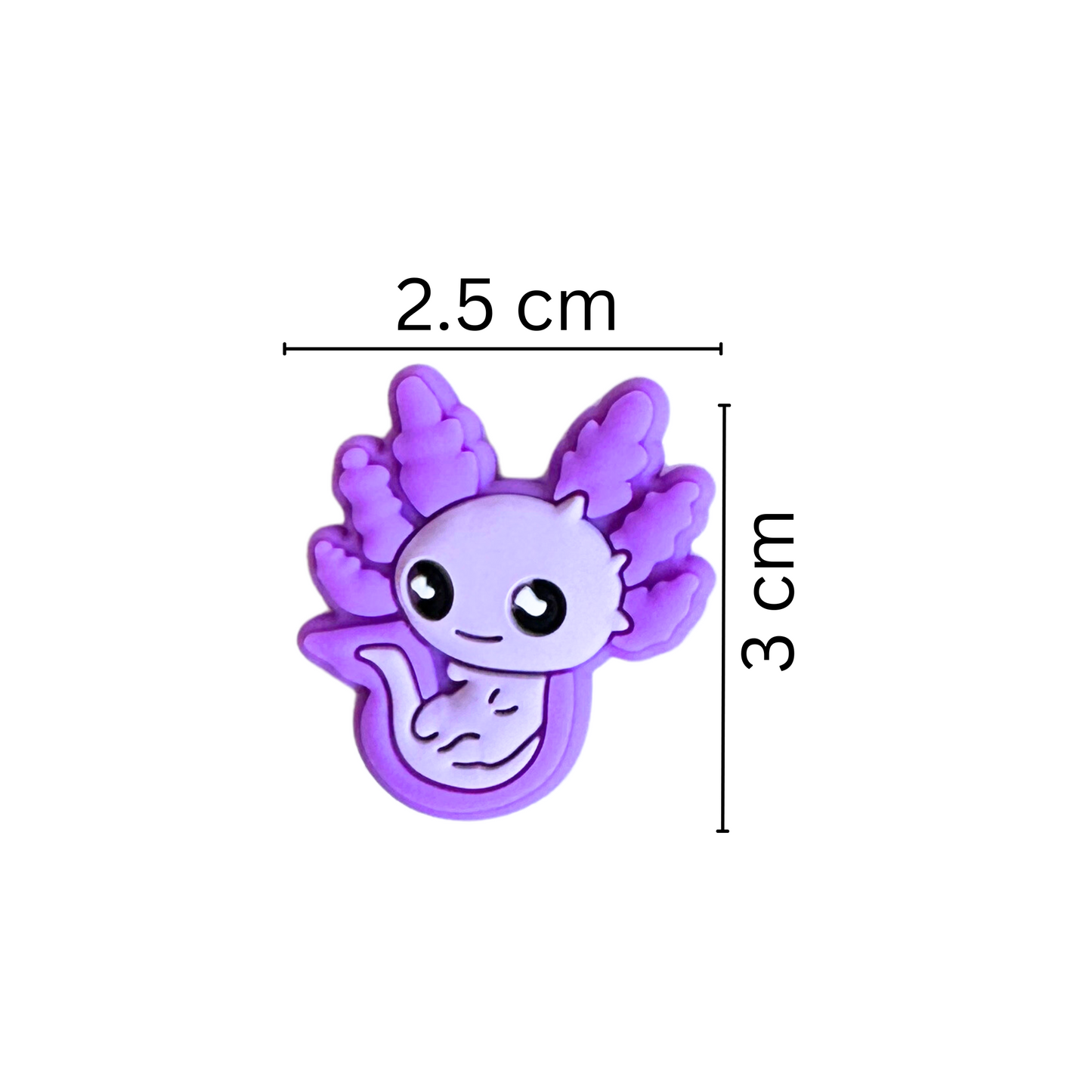 Purple Axolotl Focal Beads Silicone