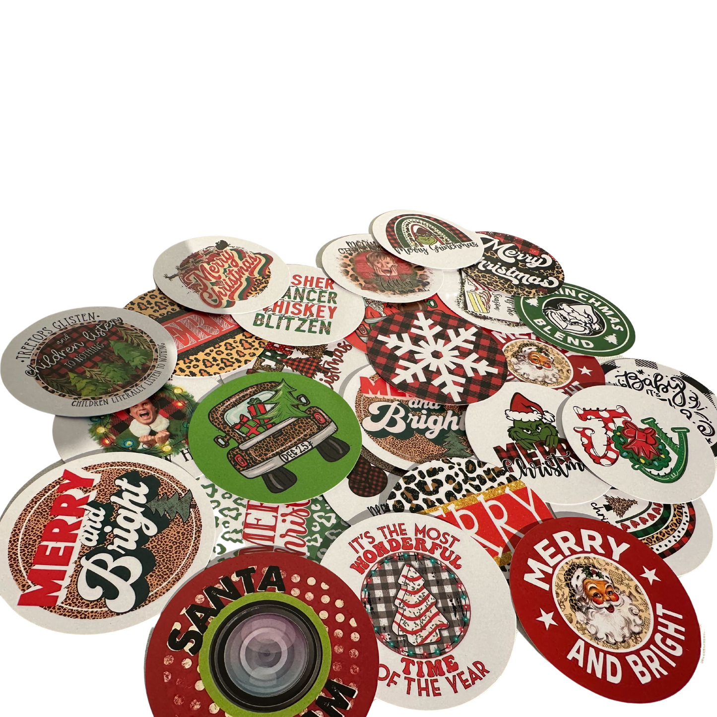 Christmas Round CardStock| 32 pk  mixed