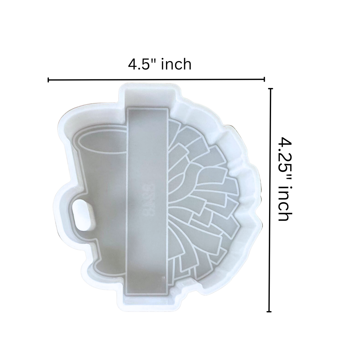 Cheerleader Megaphone Pom Pom  Silicone Mold