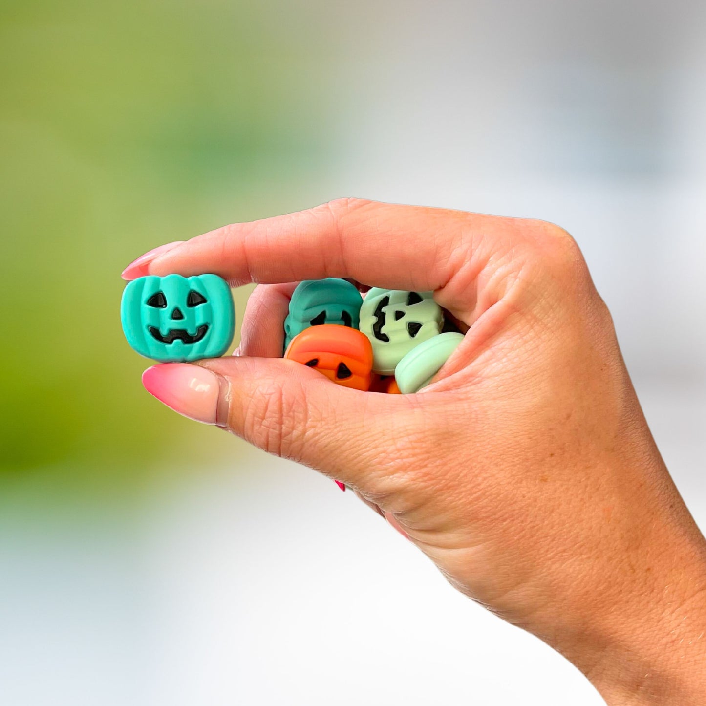 Jack O Lantern Halloween Freddy Focal Bead 3D 12 pk