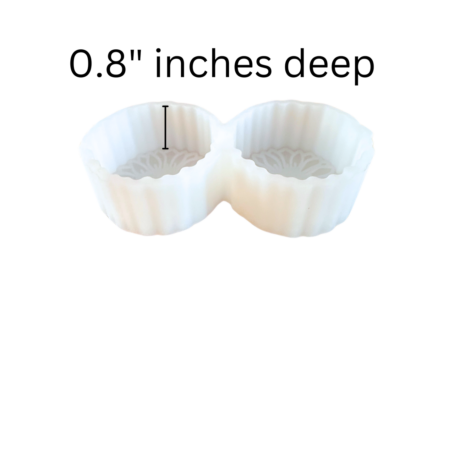 Sunflower Double Vent Clip Freshie Silicone Mold 2 x 2 x 0.8”