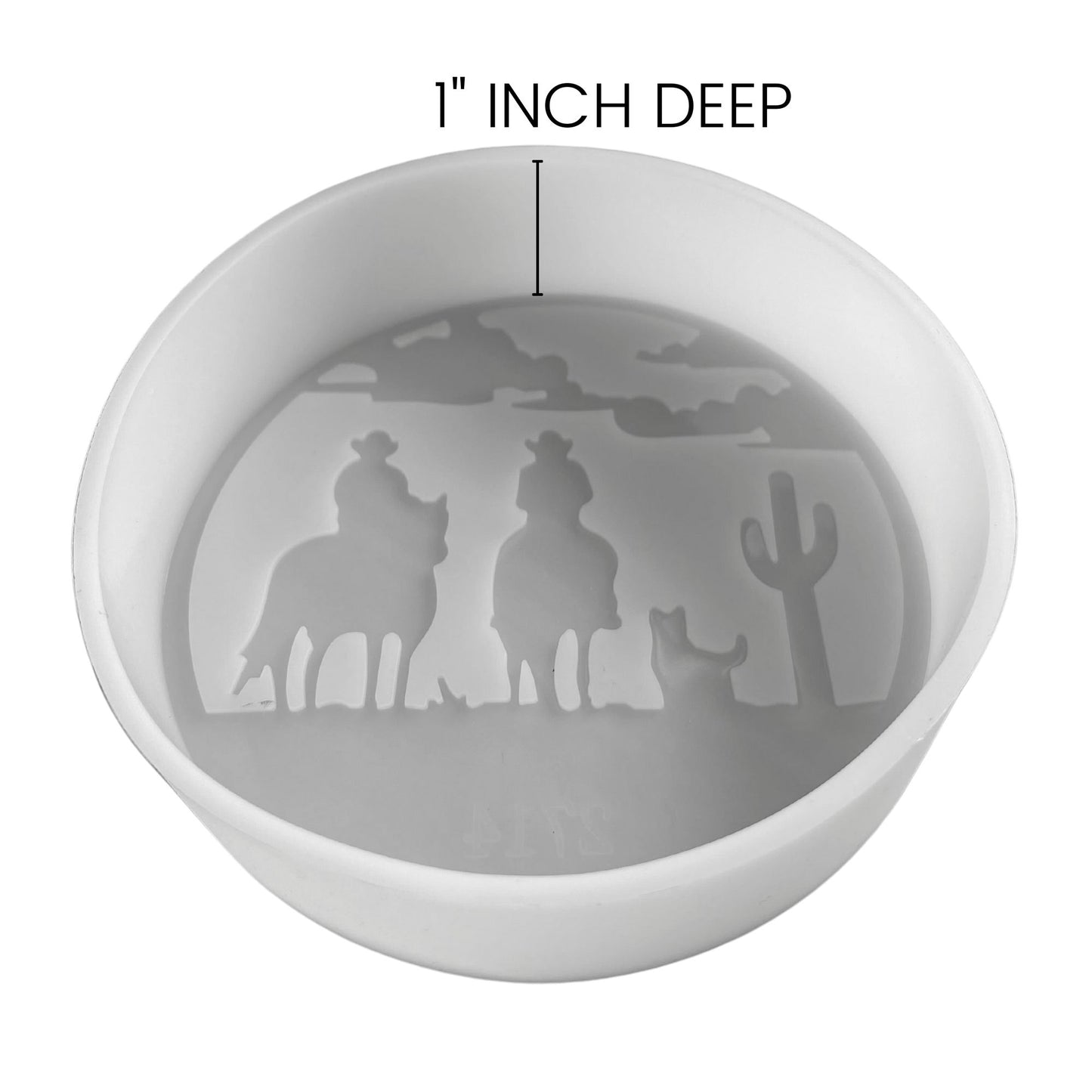 Cowboy Circle Silicone Mold